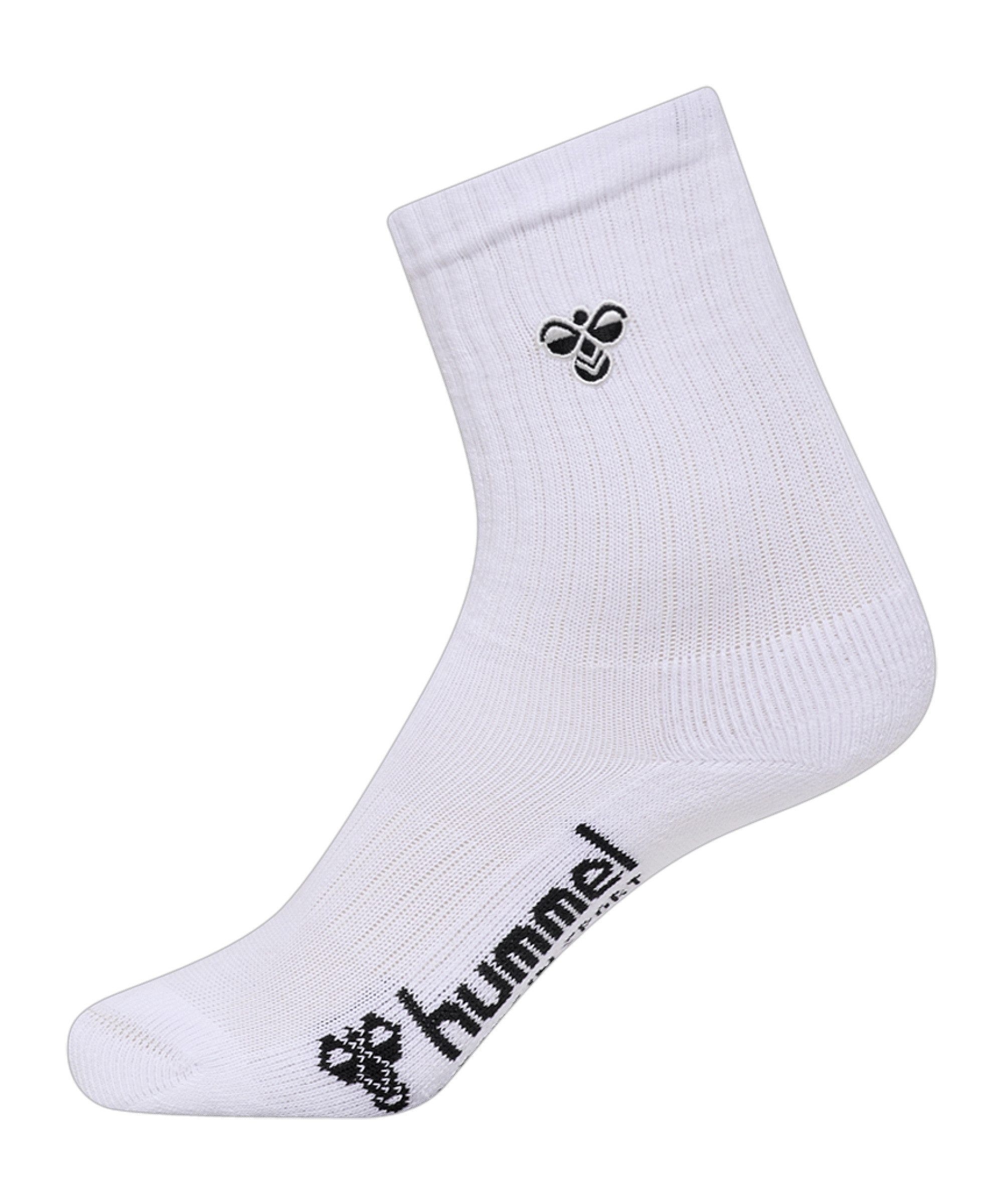 hummel T-Shirt Hummel 3-Pack Bee Socken Kids Weiß Sportsocken Baumwolle