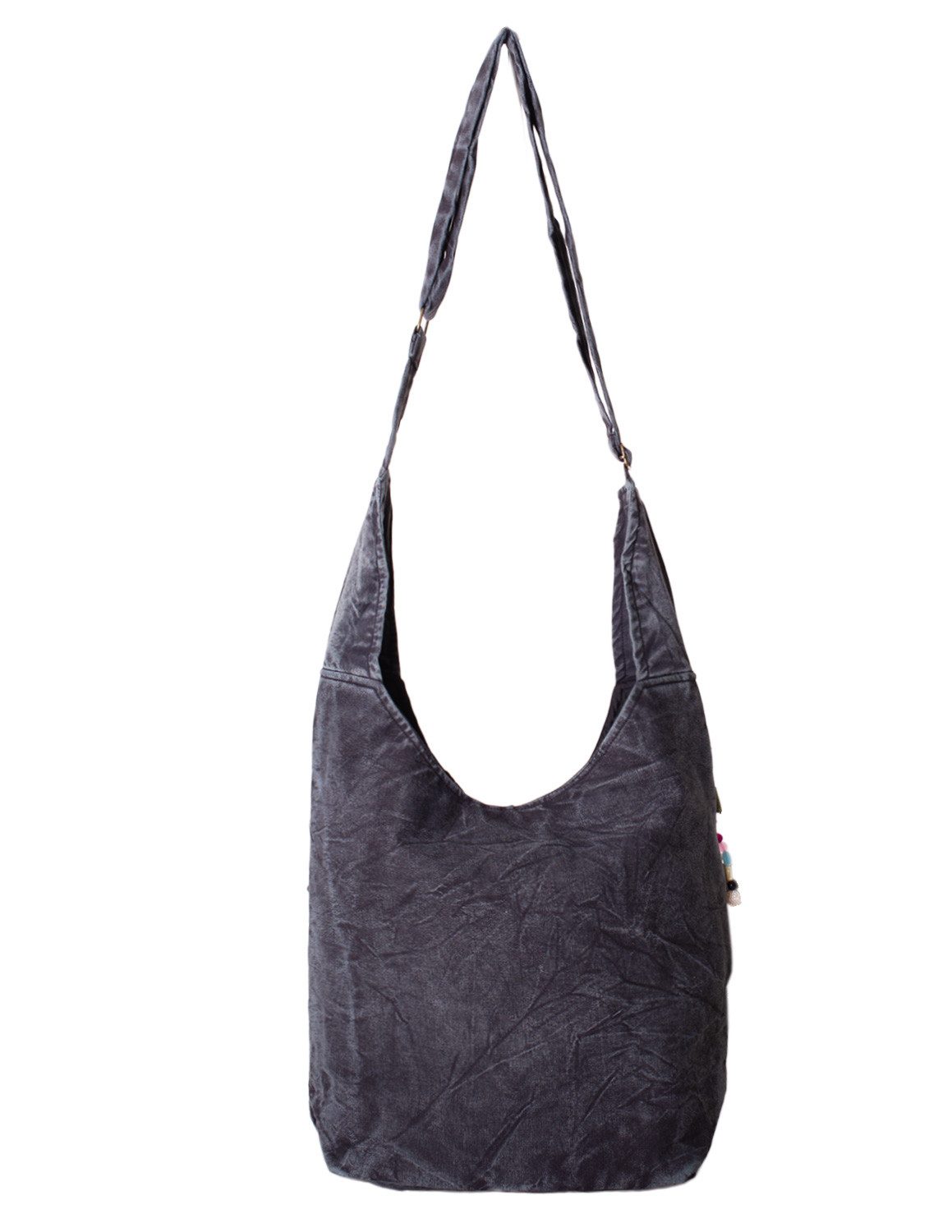 Vishes Beuteltasche Schultertasche Baumwolle Umhängetasche bestickt verstellbar, Alternative Bekleidung, Ethno, Hippie, Retro Style