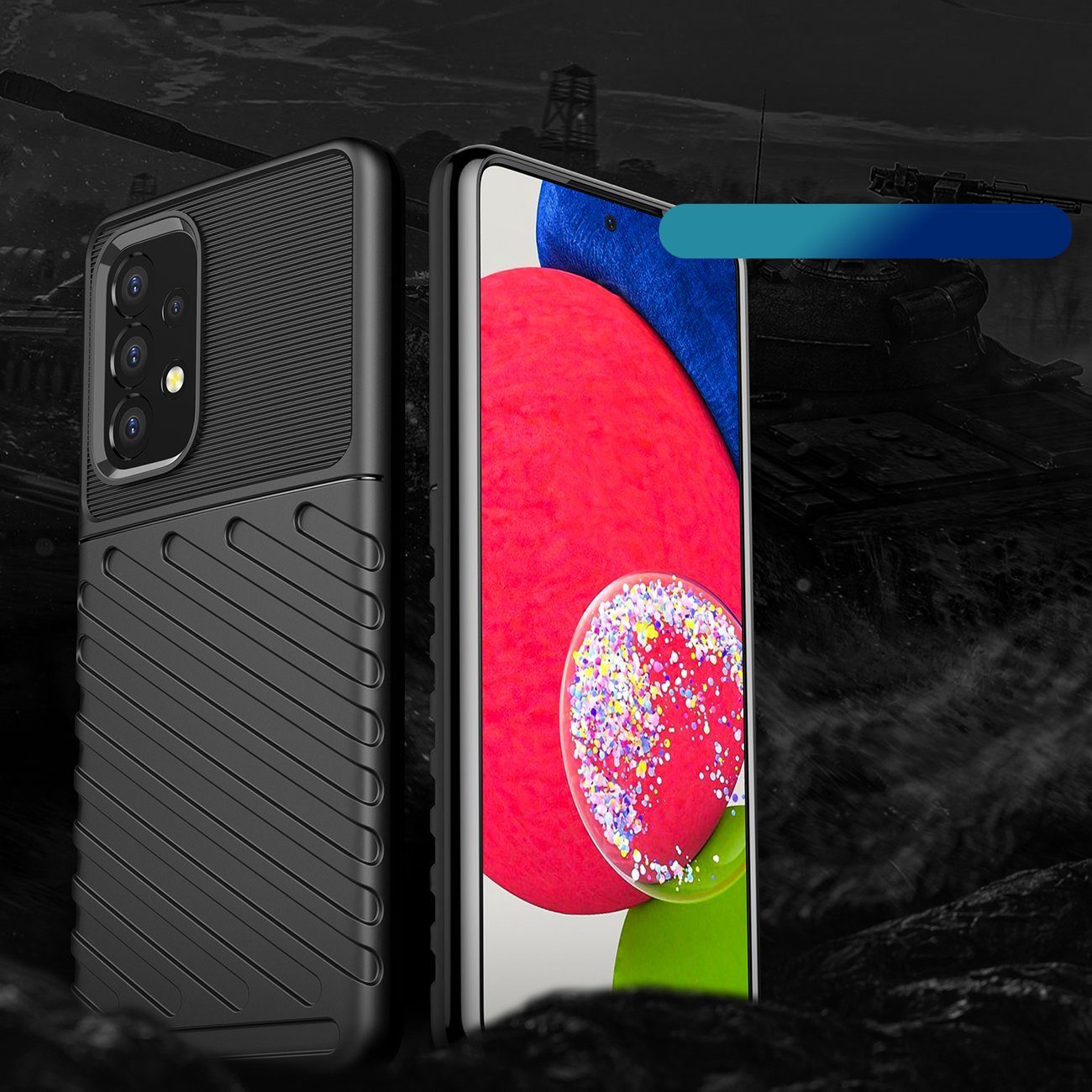 cofi1453 Bumper Armor SchutzHülle "Thunder" Case Bumper Handyhülle Robust