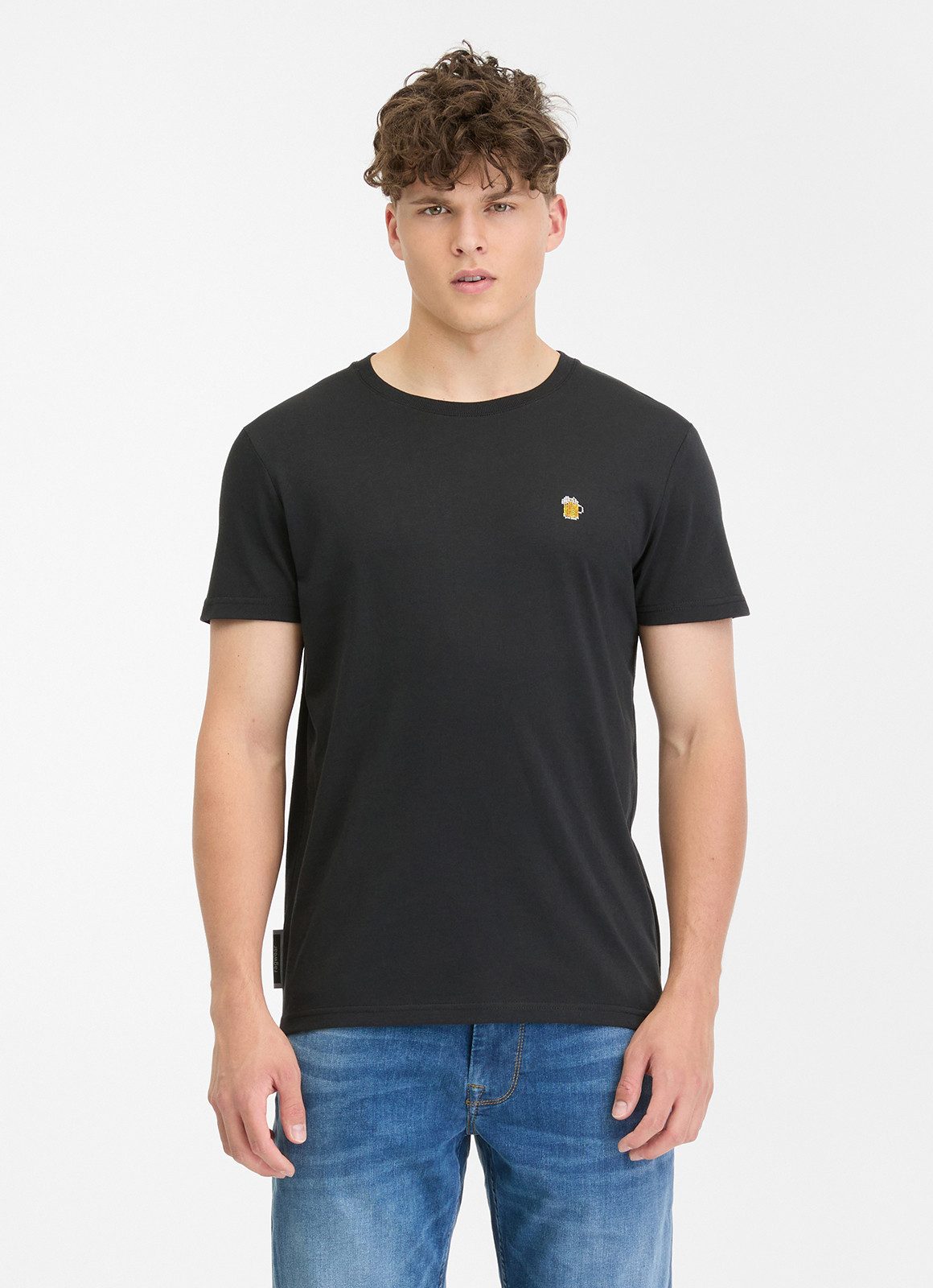 Ragwear T-Shirt Herren mit Bierkrug-Stickmotiv, Endrew günstig online kaufen