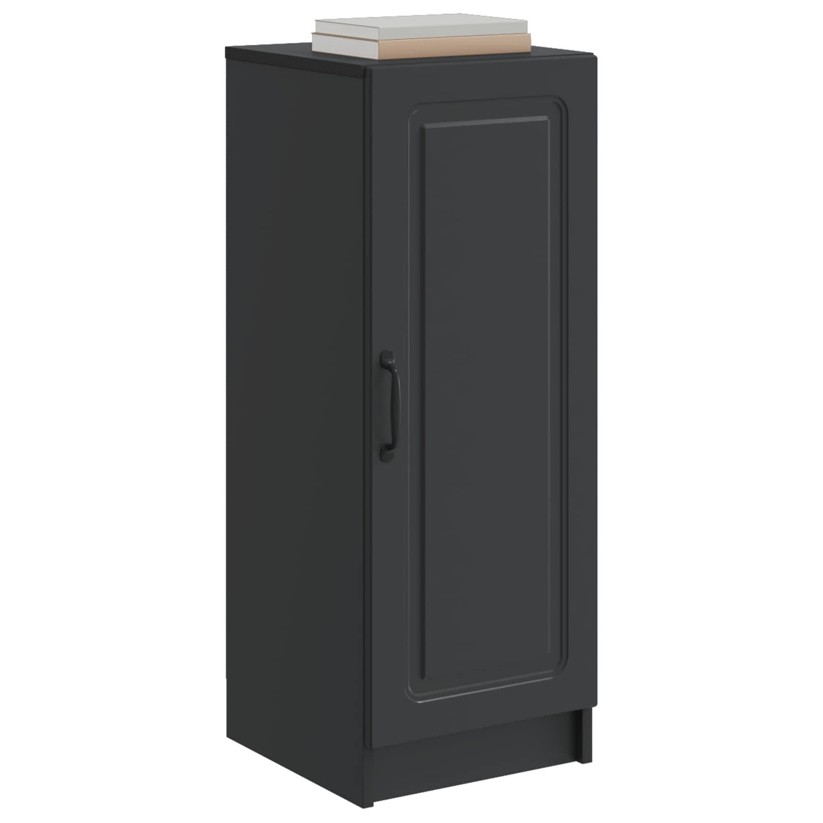 vidaXL Sideboard Sideboard Schwarz 33 x 34,5 x 87 cm Holzwerkstoff (1 St)