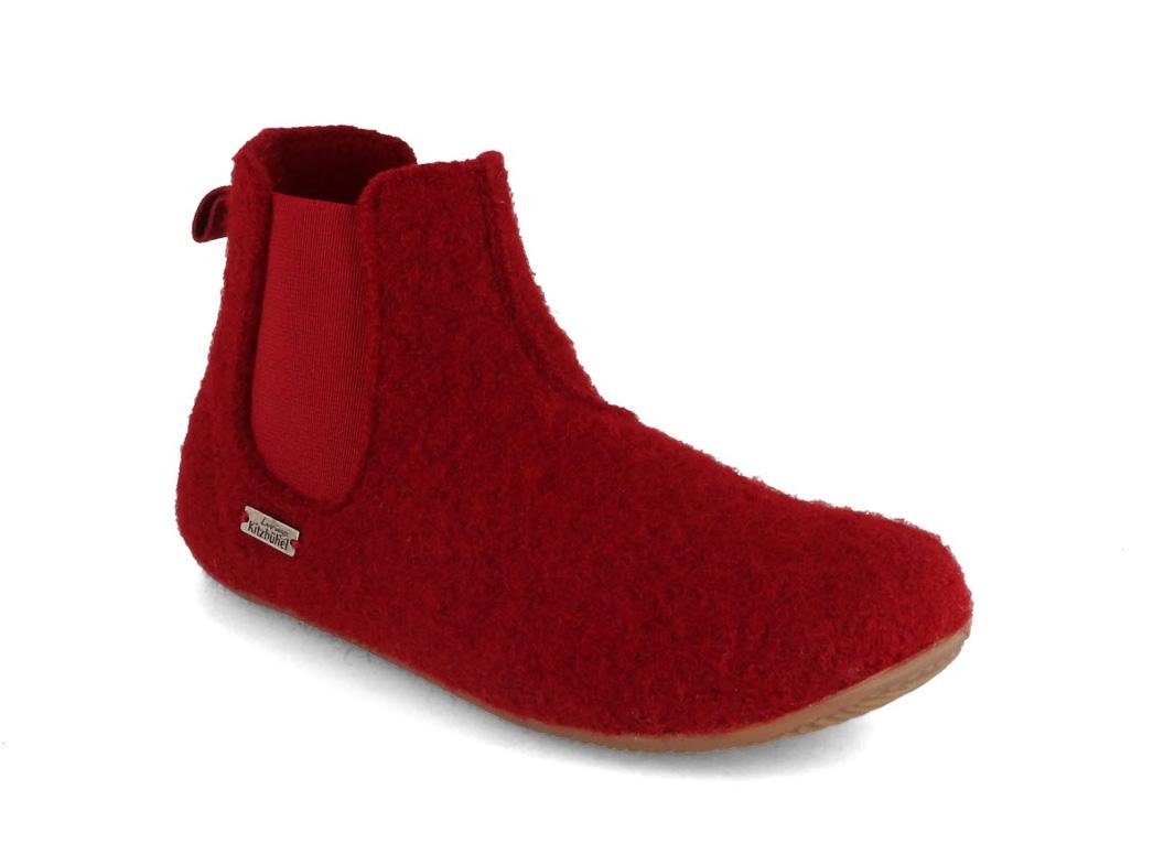 Living Kitzbühel Kinder Chelsea Boots, dark cherry, hüttenschuhe, mädchen, junge Hausschuh antibakteriell