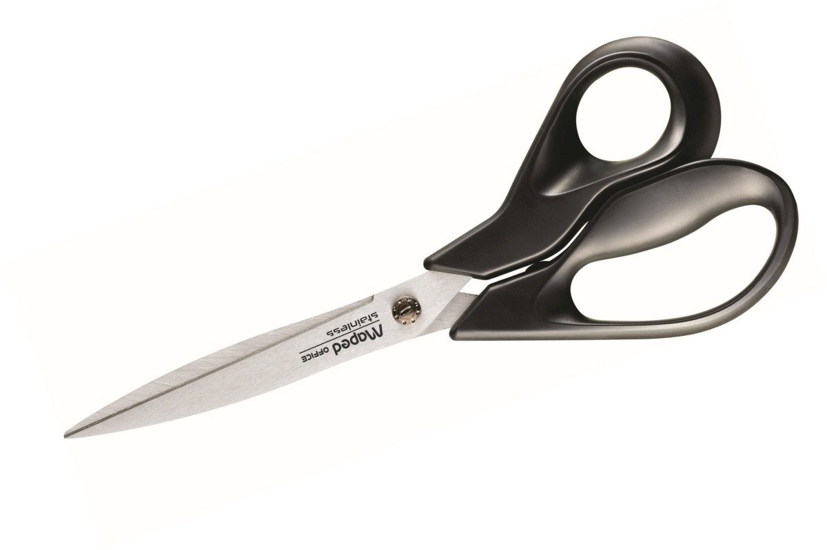 MAPED Papierscheren Schere Advanced Green 21 cm schwarz auf Blisterkarte