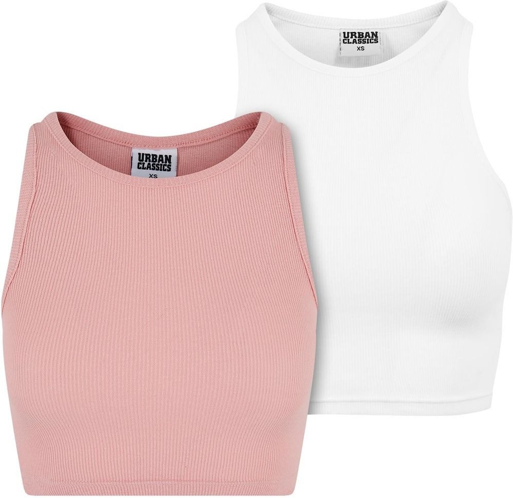 Shirttop Ladies Cropped Rib Top 2-Pack
