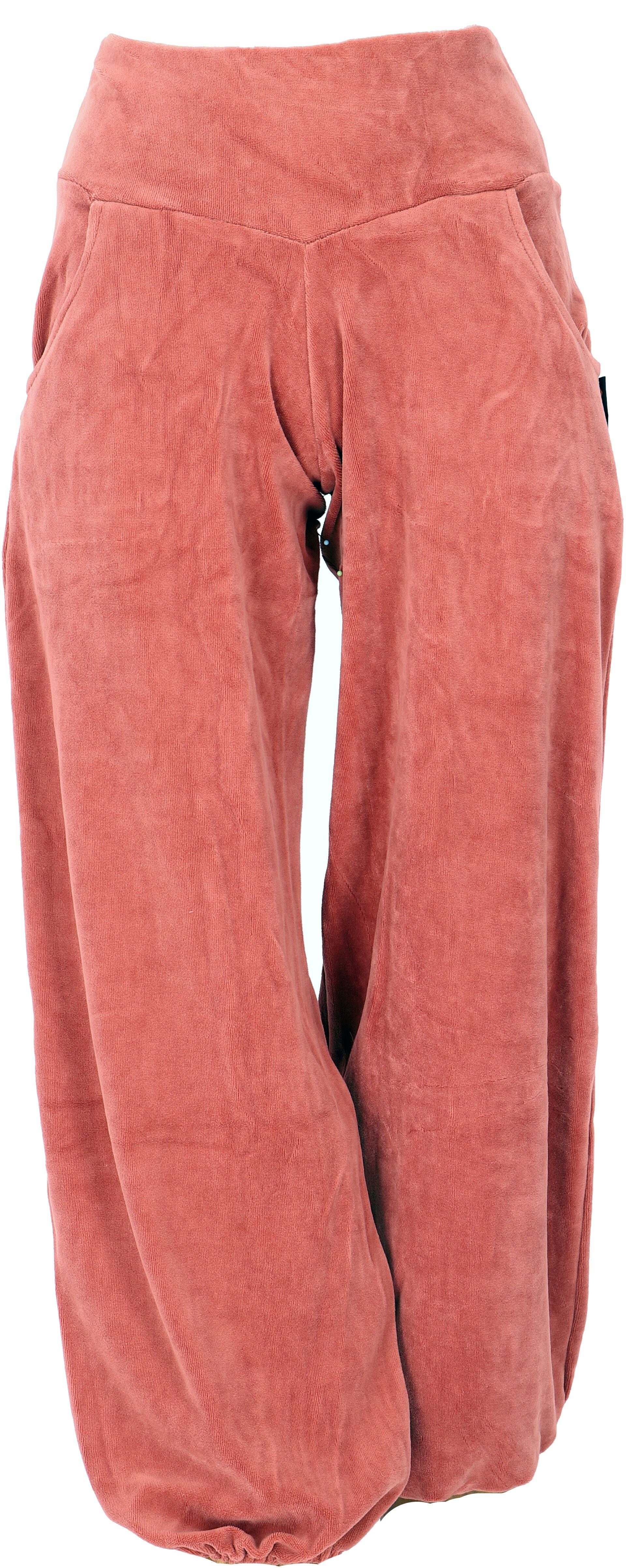 Guru-Shop Relaxhose Boho Samt Pluderhose, Wohlfühlhose, günstig online kaufen