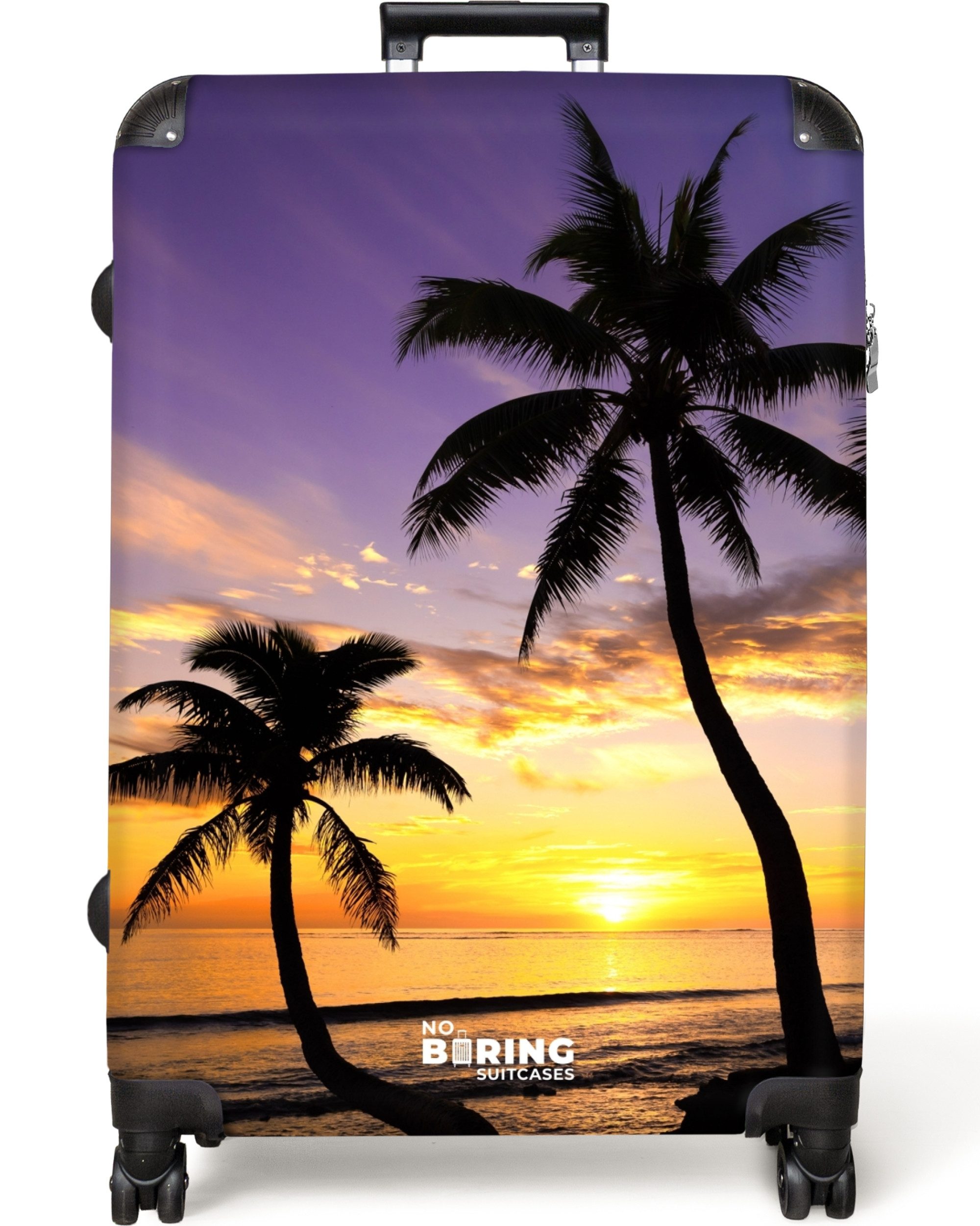 NoBoringSuitcases.com© Hartschalen-Trolley Palmen bei Sonnenuntergang 77 günstig online kaufen