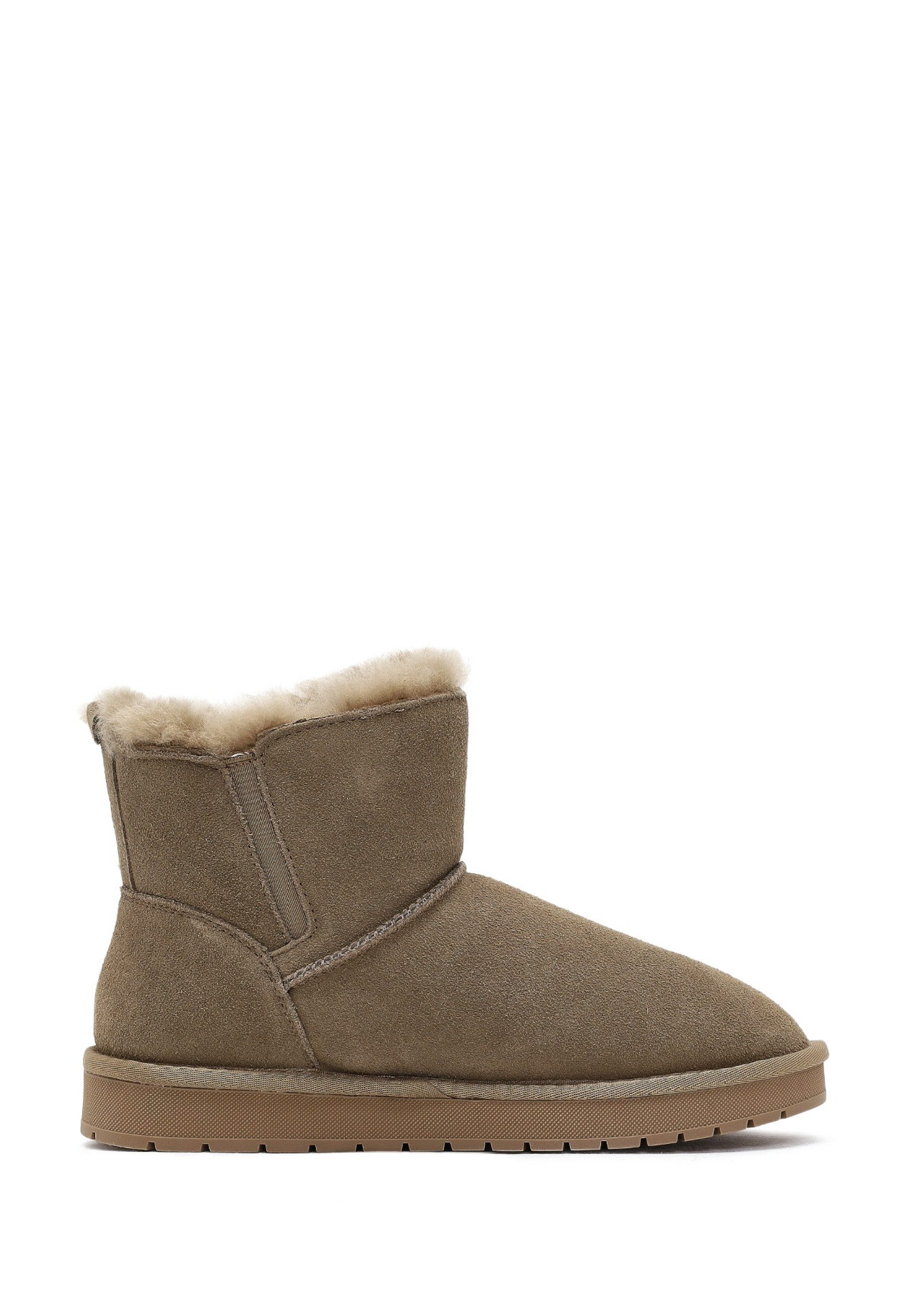 Derimod Teddy-Stiefel aus Veloursleder Ankleboots
