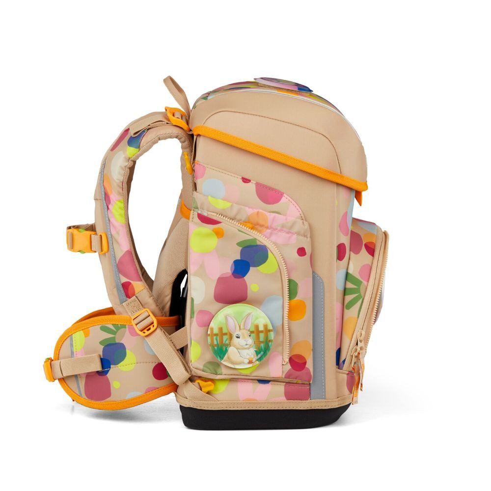 ergobag Schulranzen Cubo (inkl. Etui (befüllt), Schlamperrolle, Sportbeutel und Kletties, 5tlg)