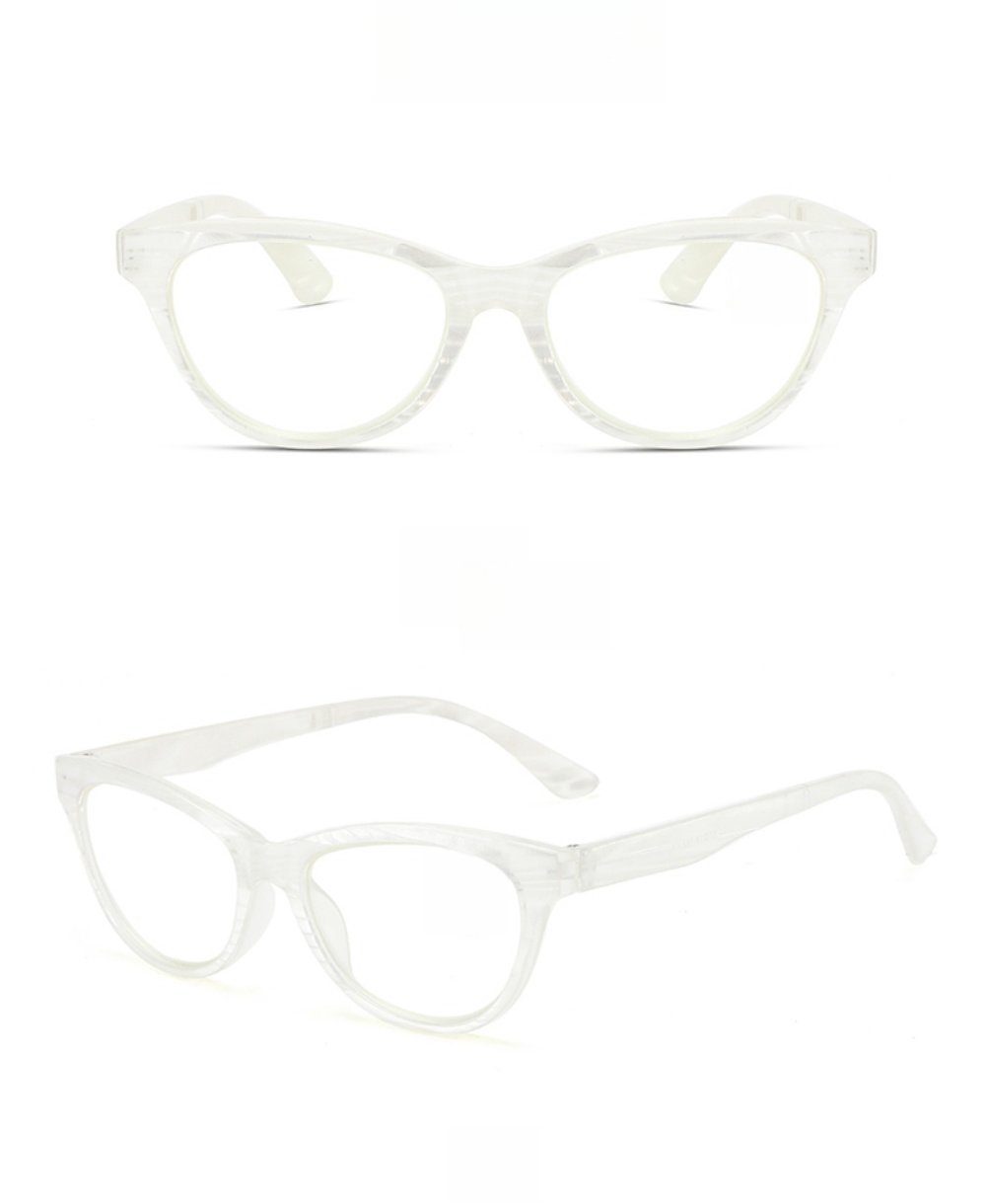 PACIEA Lesebrille Mode bedruckte Rahmen anti blaue presbyopische Gläser weiß | Lesebrillen