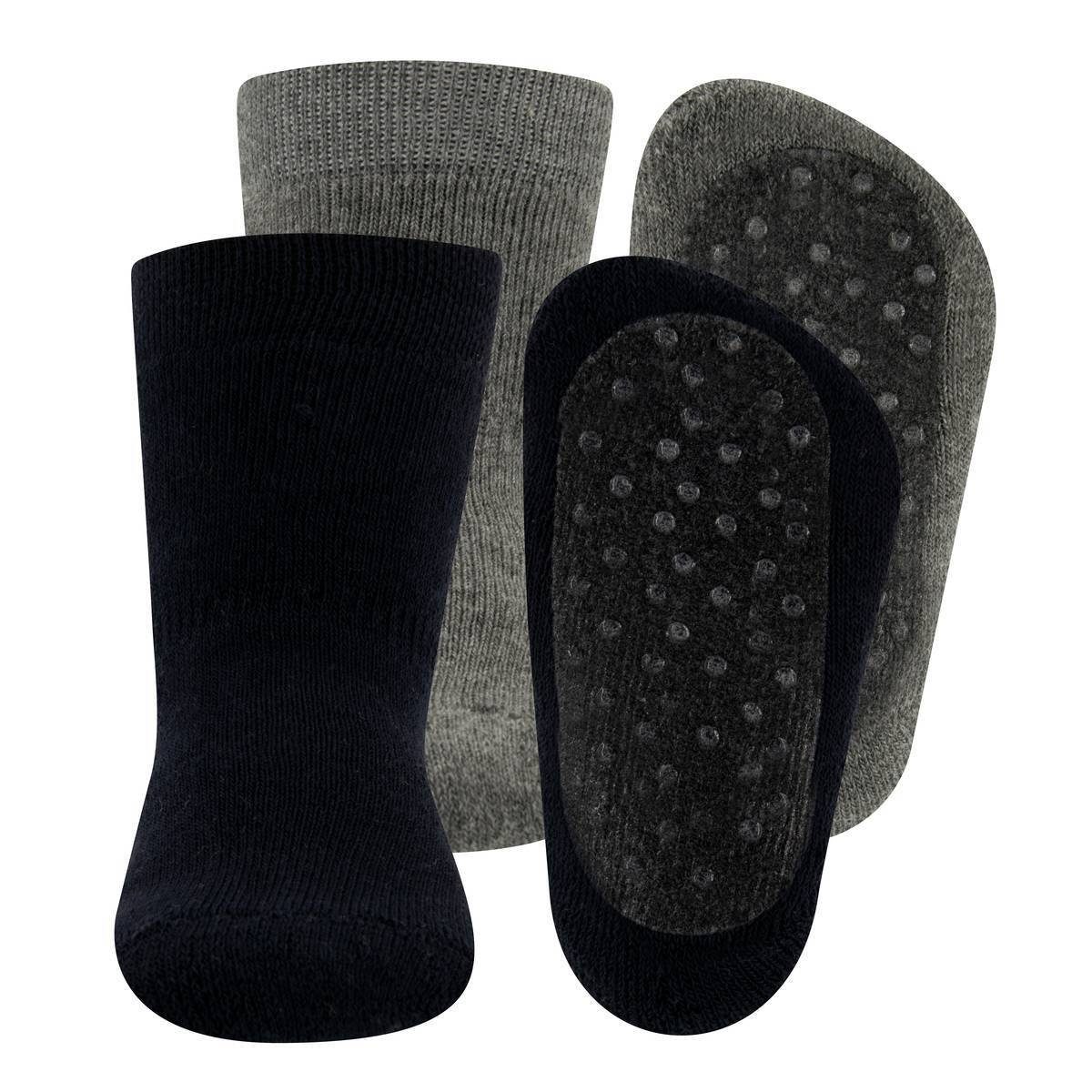 Ewers Freizeitsocken Kinder Unisex Stoppersocken, der Pack Noppen Vollsohle -, an ABS 2er