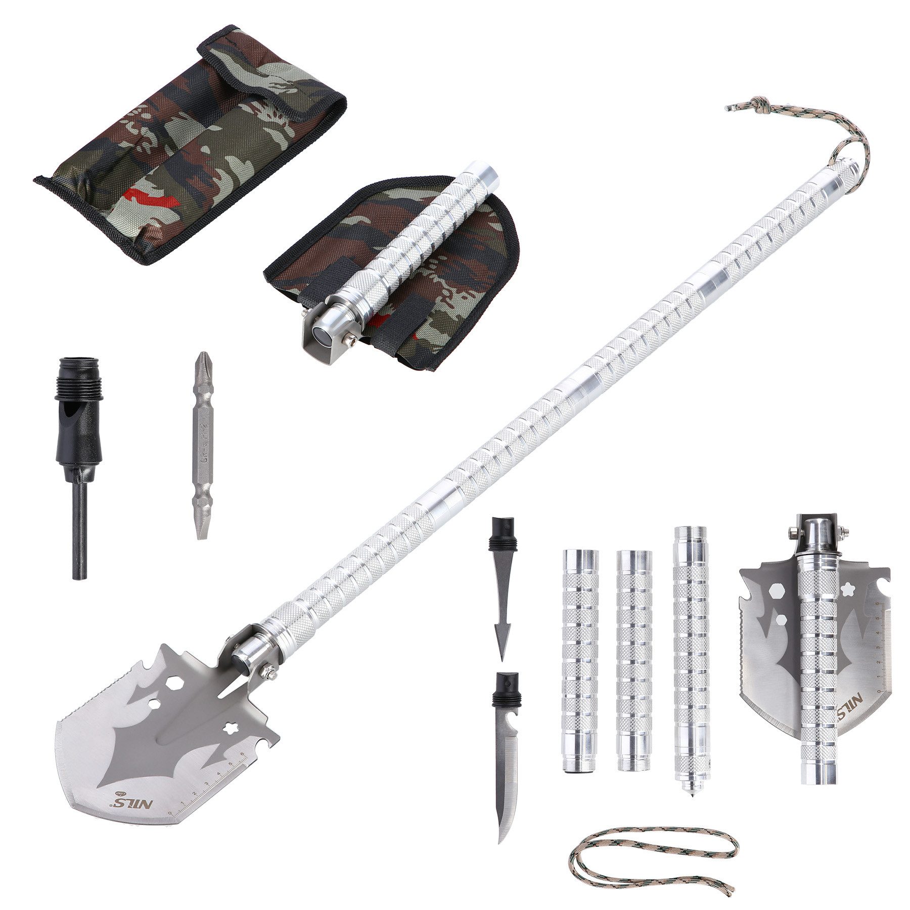 NILS CAMP Multitool Spaten Klappspaten multifunktionales Werkzeug Outdoor günstig online kaufen