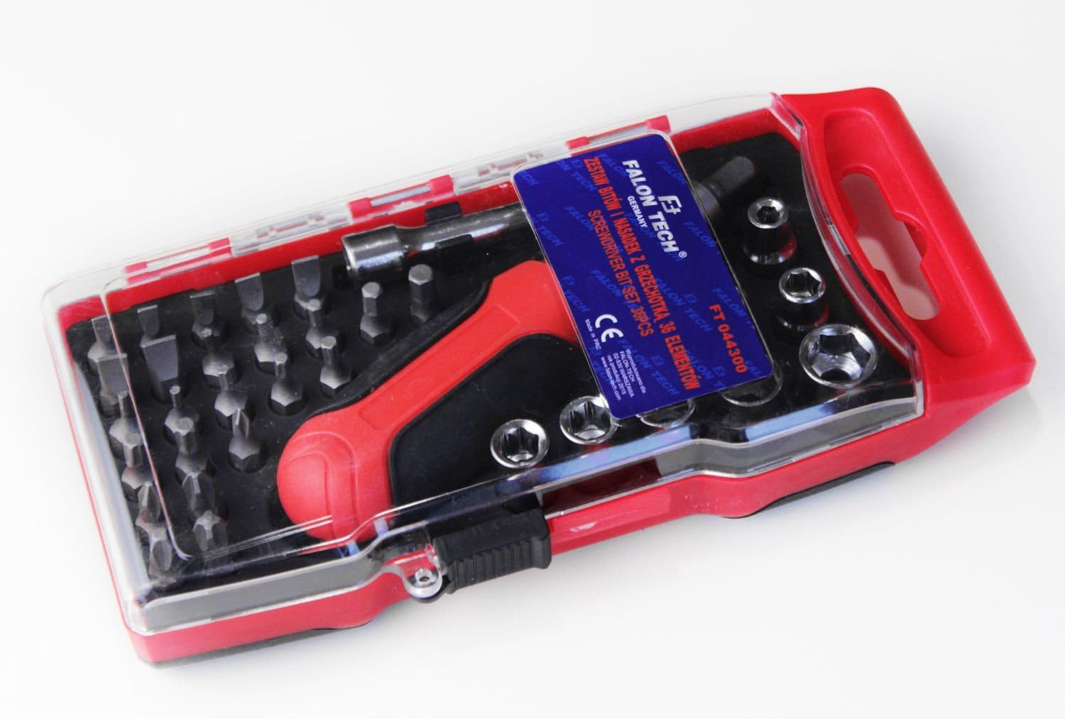 Falon-Tech Ratschenringschlüssel Bitsatz Bitset Steckschlüssel Bit-Box Ratsche Bithalter 36tlg (36 St)