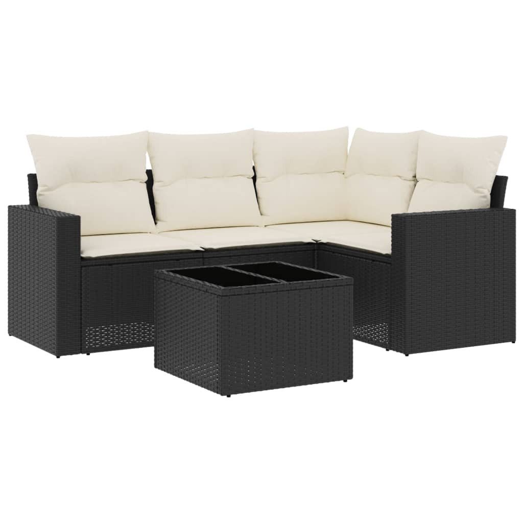 vidaXL Sofaelement 5-tlg. Garten-Sofagarnitur mit Kissen günstig online kaufen