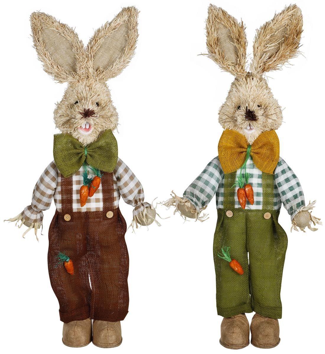 Bambelaa! Osterhase Bambelaa! Osterhasen Deko Stroh Pärchen Dekoration ca. 100 cm 1 Paar