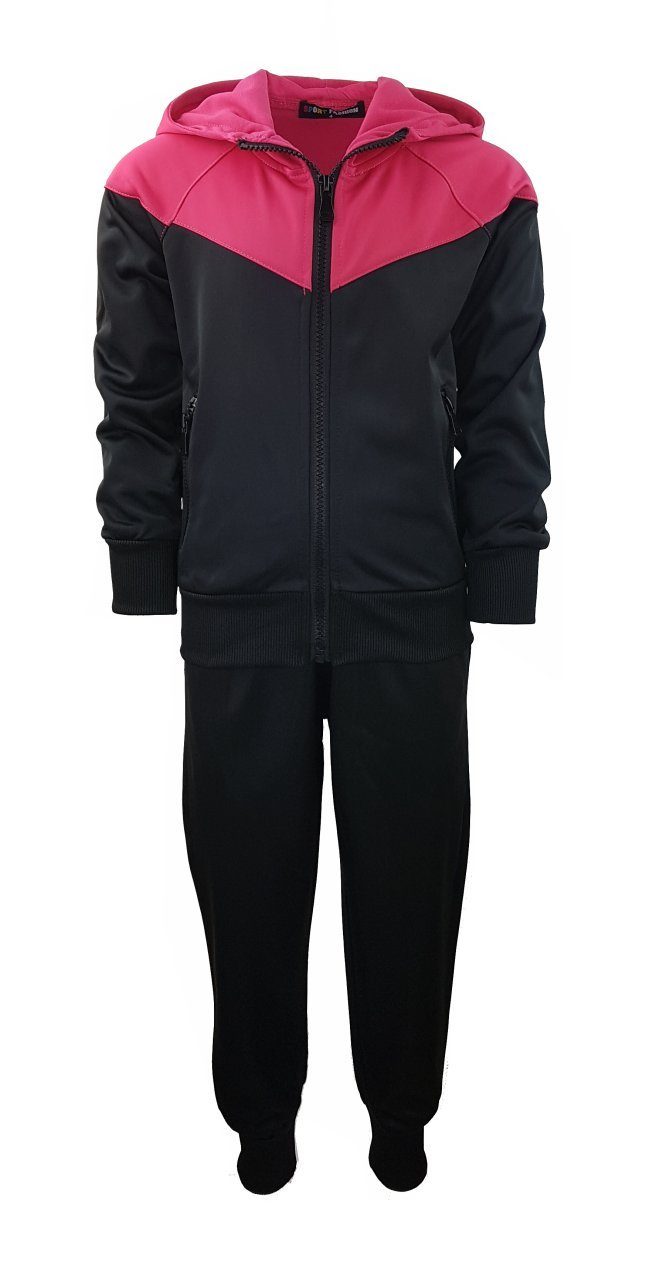 Hessis Trainingsanzug Jungen und Mädchen Jogginganzug, Freizeitanzug, JF11 (Set, 2-tlg., Jacke mit Jogginghose), für Kinder