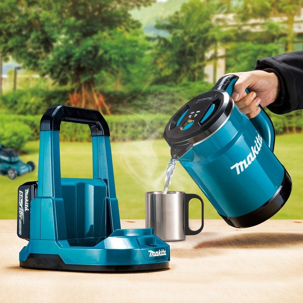 Makita Wasserkocher, Akku 2 x 18V, DKT360Z, 800 ml, Ohne Akku - im Karton