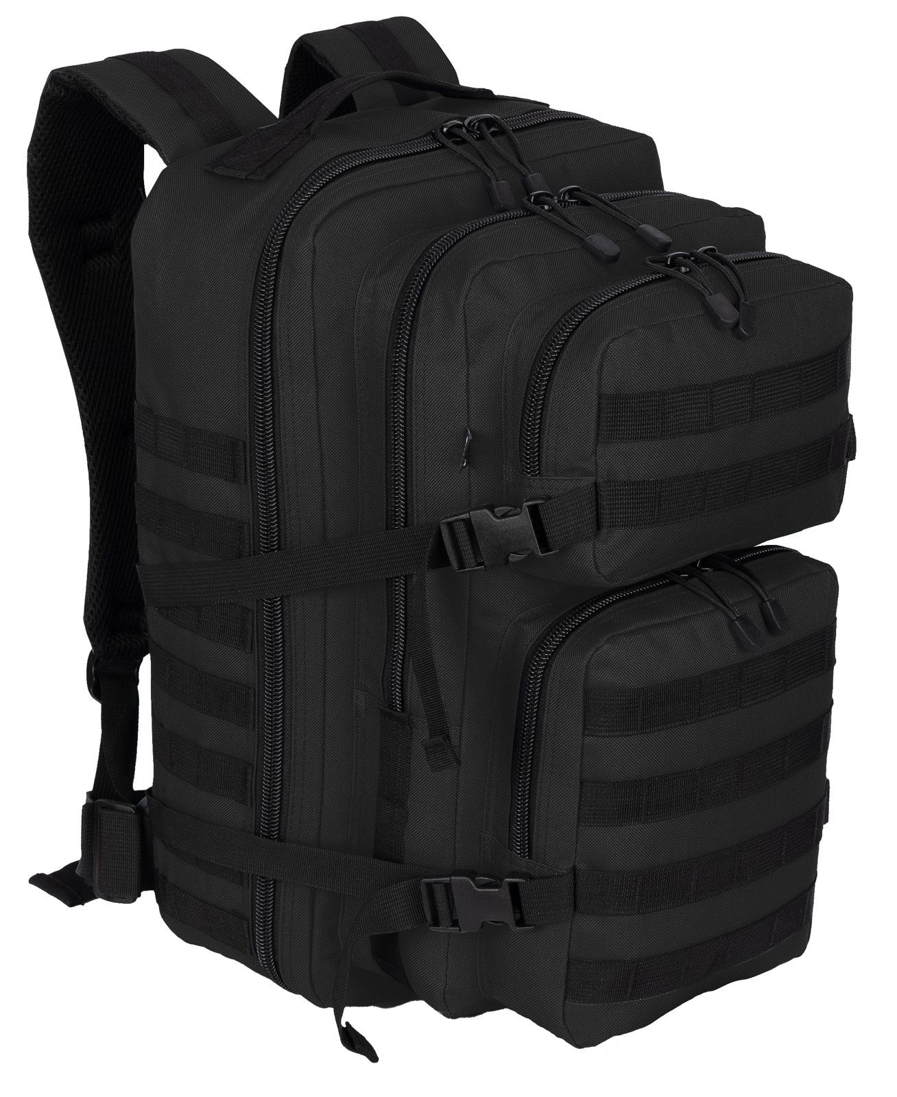 Rucksack Rucksack Sport Reisen Arbeit Army Military Outdoor 50 L SCHWARZ