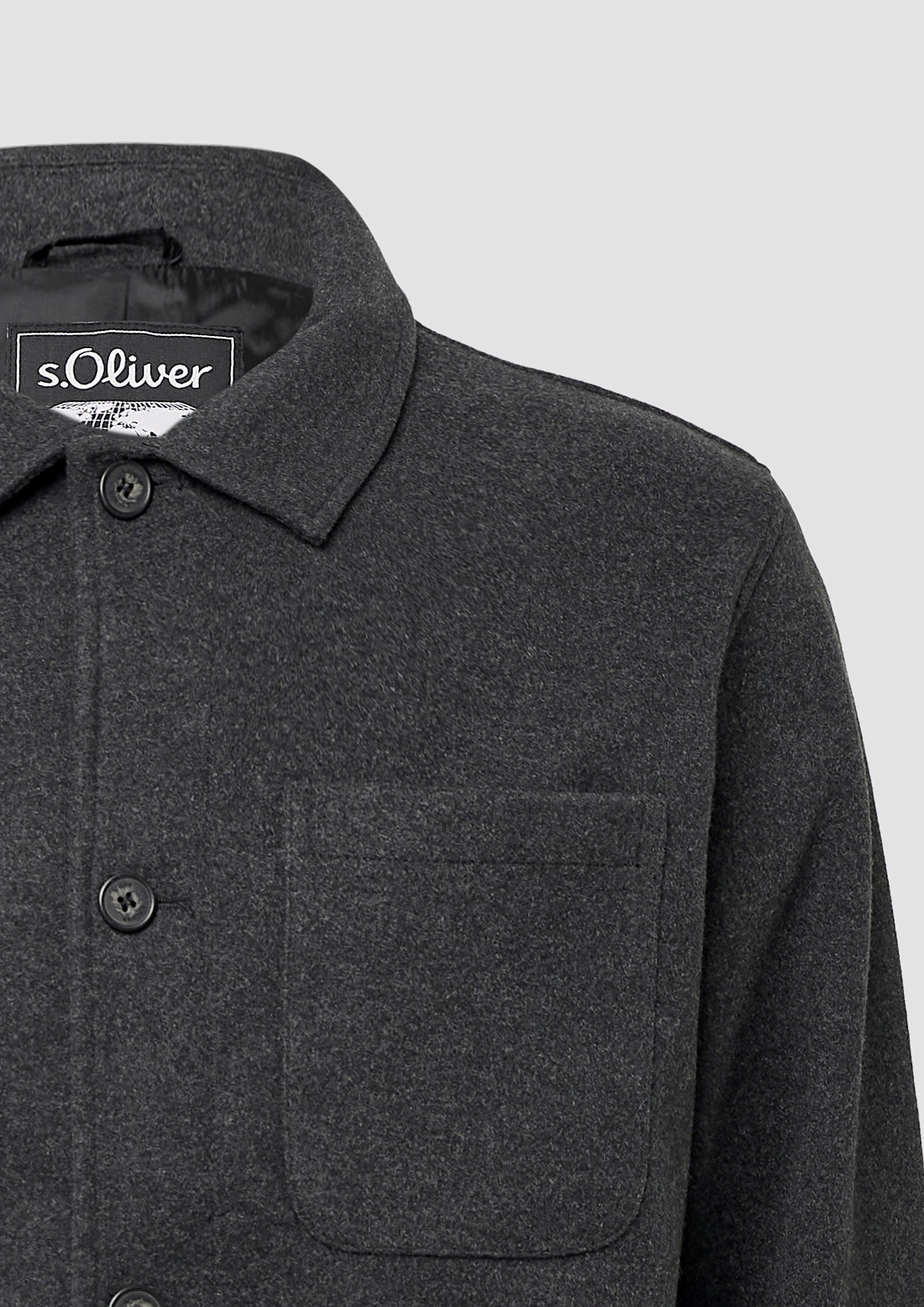 s.Oliver Allwetterjacke Overshirt mit Kentkragen günstig online kaufen