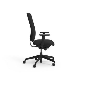 boho office® Drehstuhl Ergon, in Schwarz, Made in Germany, Sitzfläche und Armlehnen verstellbar
