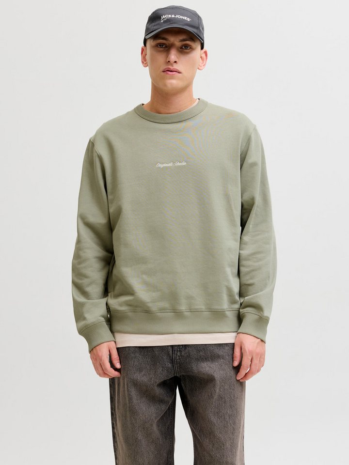Jack & Jones Sweatshirt JORNORREBRO EMB SWEAT CREW NOOS mit Logo Print