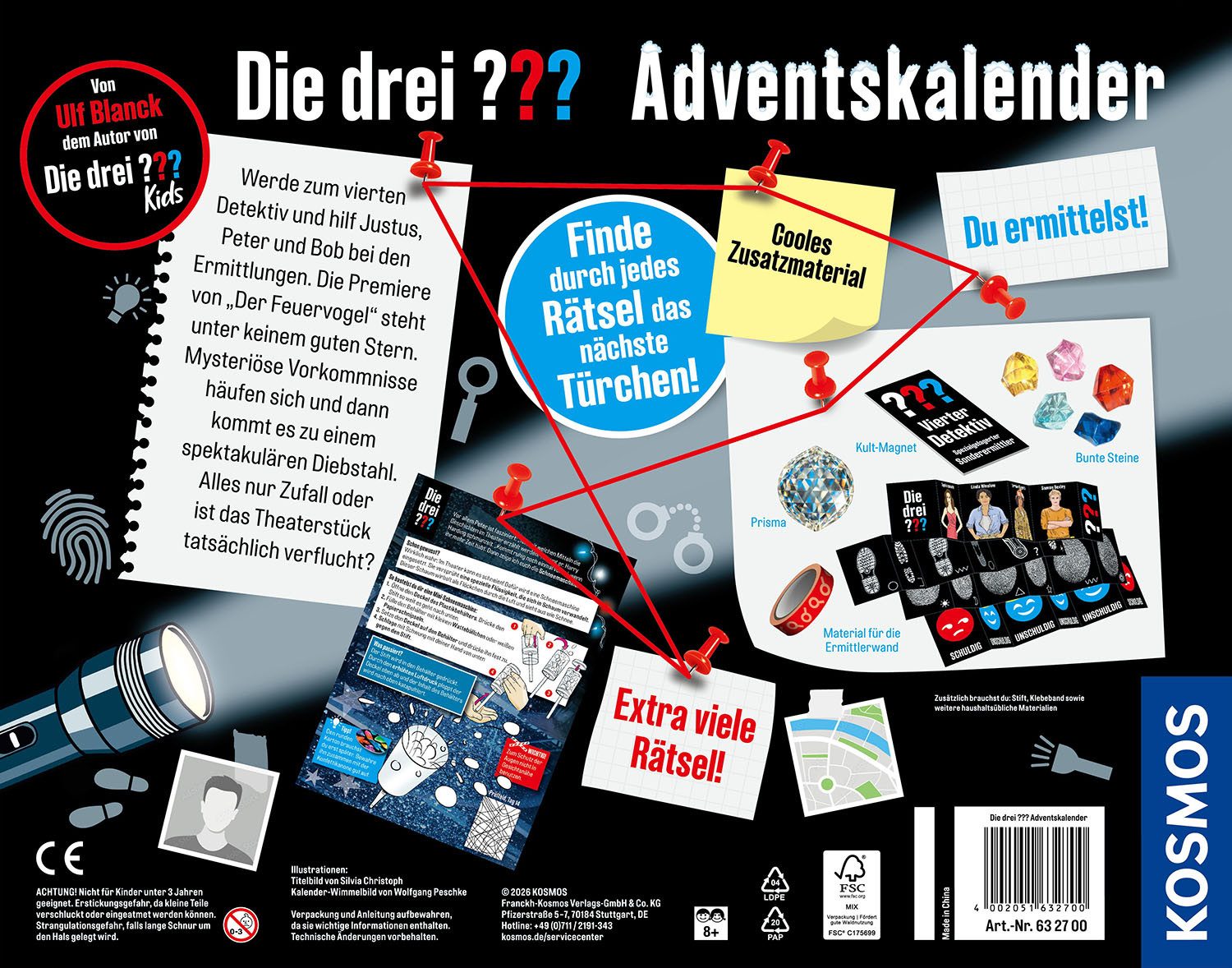 Kosmos Spielzeug-Adventskalender Die drei ??? - 2026