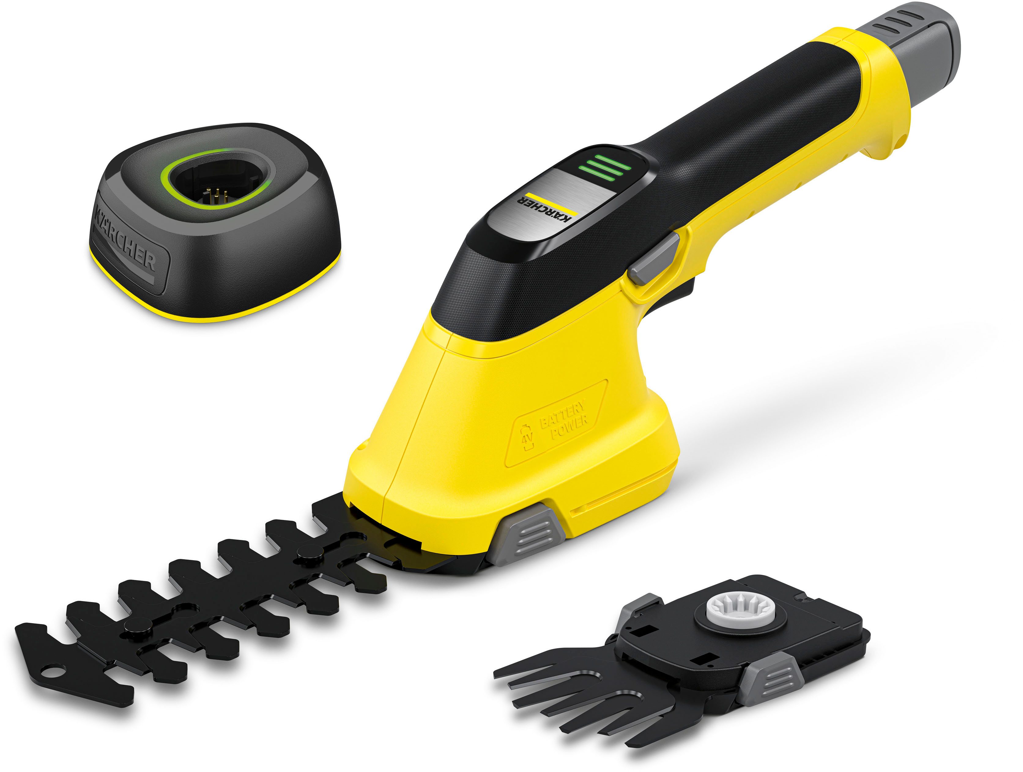 KÄRCHER Akku-Gras- und Strauchscherenset GSH 4-4 PLUS BATTERY SET, 2-in-1-Funktion, inkl. Akku und Ladegerät