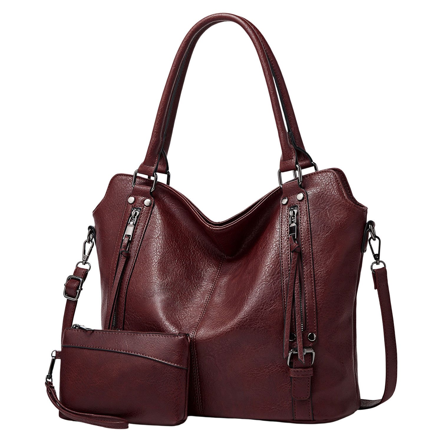 Refttenw Handtasche Damen Ledertasche Henkeltasche Schultertasche günstig online kaufen
