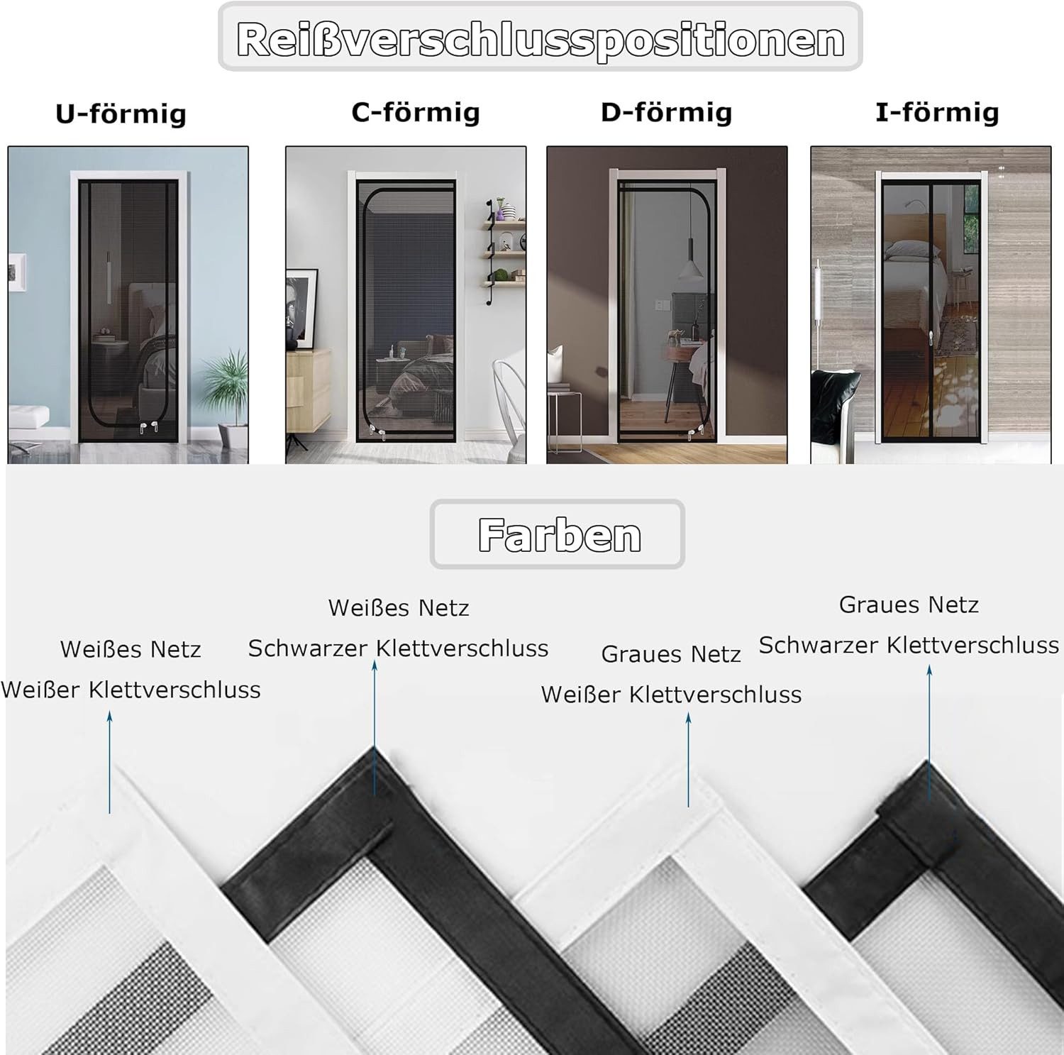Ledander Insektenschutz-Tür Katzengittertür, verstärkte Maschendrahtgittertür – Bild 4 von 5