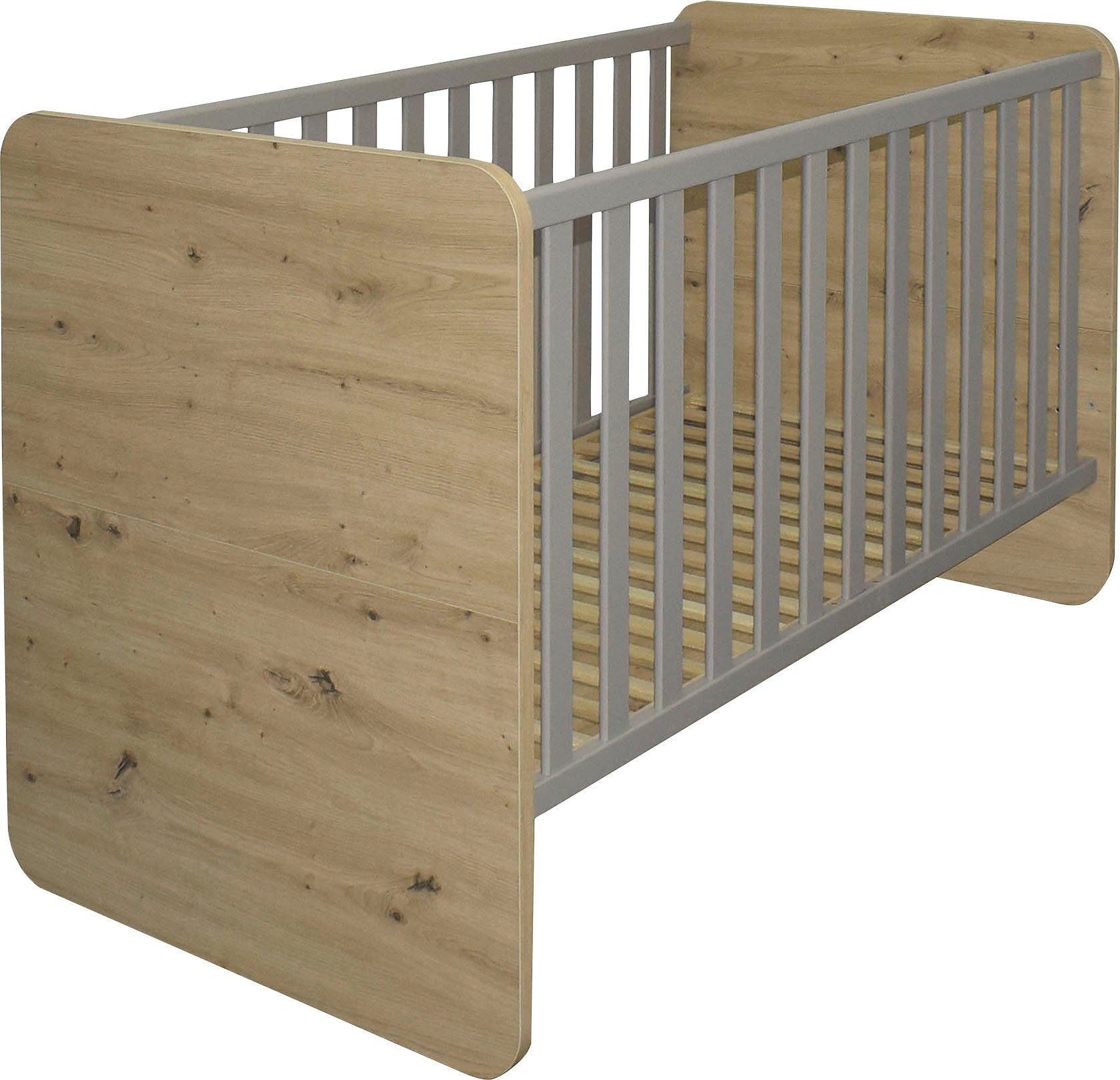 Mäusbacher Babybett, zum Juniorbett umbaubar