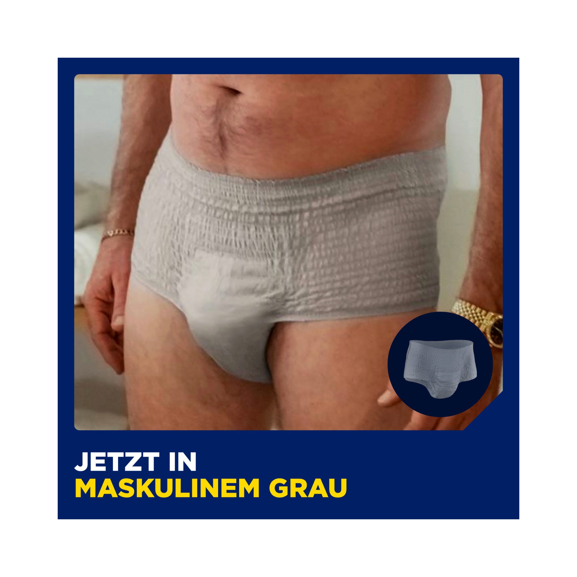 TENA Inkontinenz-Pants TENA Men - Pants Normal - Grau, L/XL Gr., 10-St.
