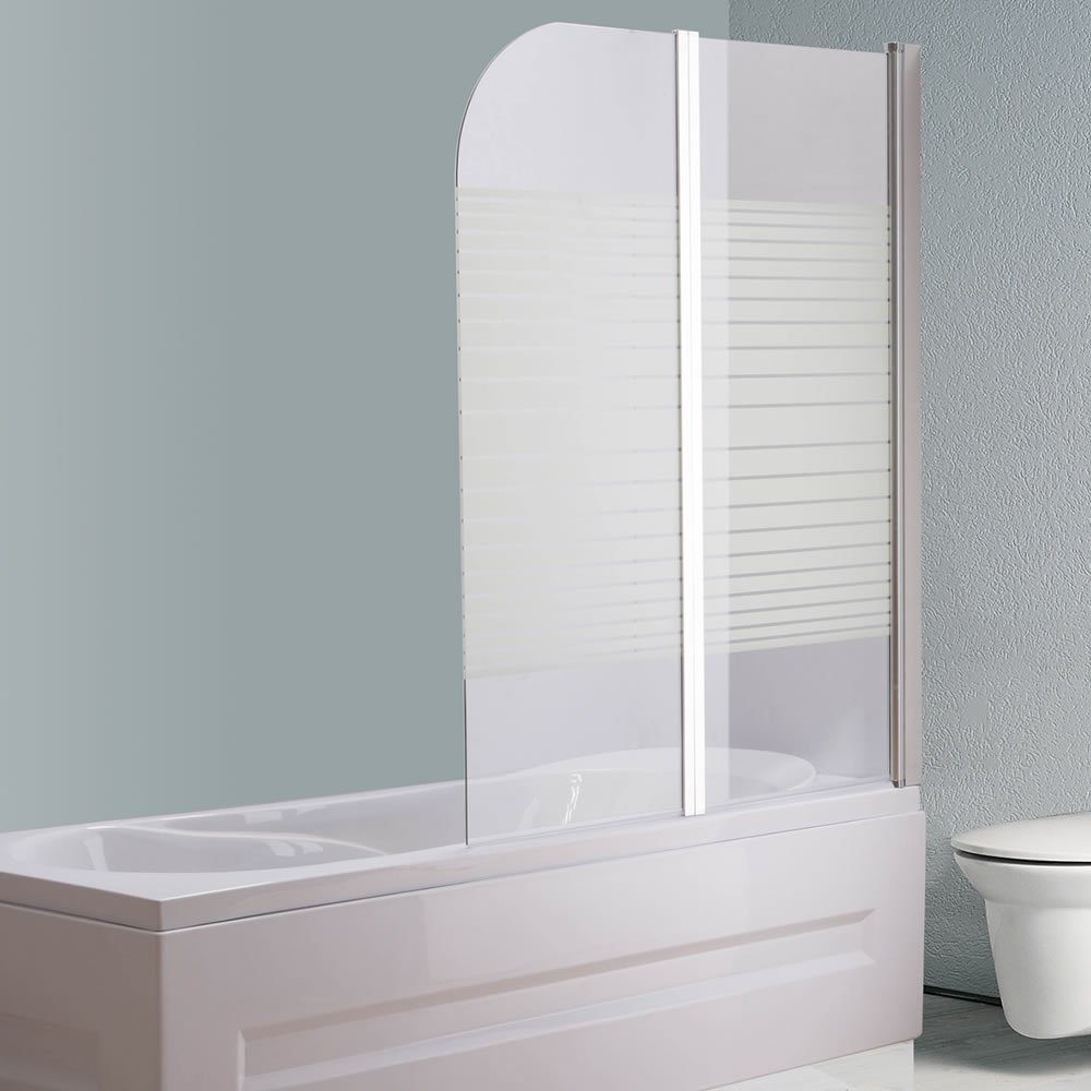 Mucola Badewannenaufsatz Duschabtrennung Duschkabine Dusche Duschwand Badewannenaufsatz Glas, Sicherheitsglas, (Einzelartikel, 1 tlg., 1 x Abtrennung für Dusche und Badewanne aus Glas), Gesammtmaße ca. 133 cm x 108 cm (H x B)