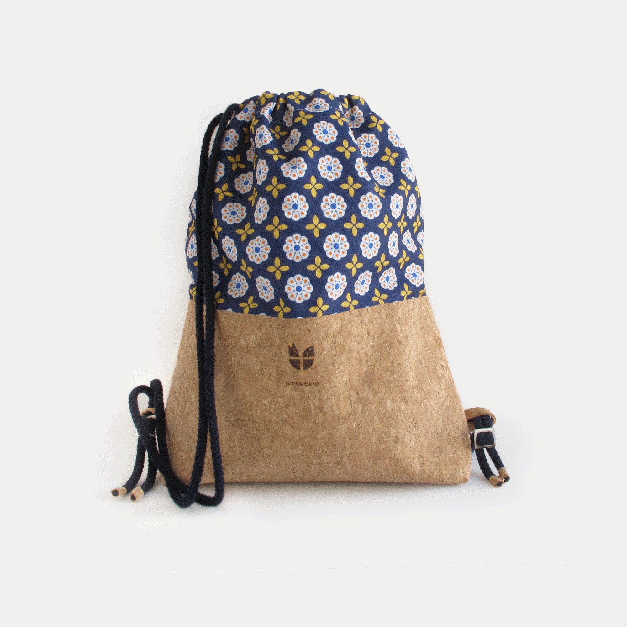 Turnbeutel Turnbeutel, Rucksack, aus Baumwolle und Kork