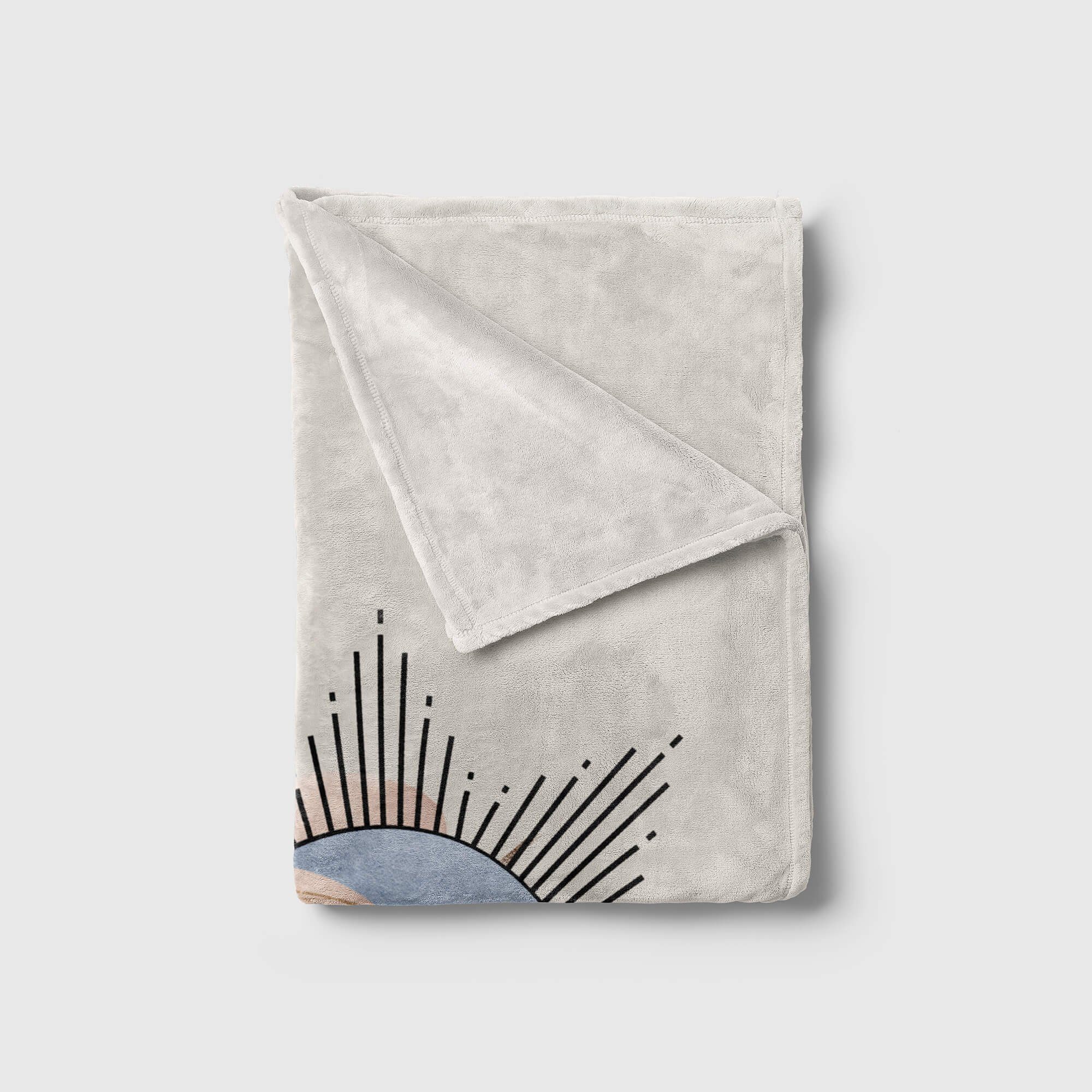 Sonne Baumwolle-Polyester-Mix Kunstvoll Handtuch Kreislauf Handtuch Mond Astrolo, (1-St), Art Handtücher Saunatuch Kuscheldecke Strandhandtuch Sinus