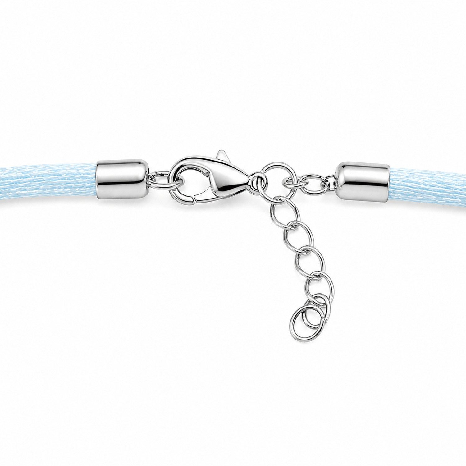 LUISIA® Kette mit Anhänger LUISIA® Kinder Halskette 'Edelweiß' mit Kristallen – Bild 5 von 5