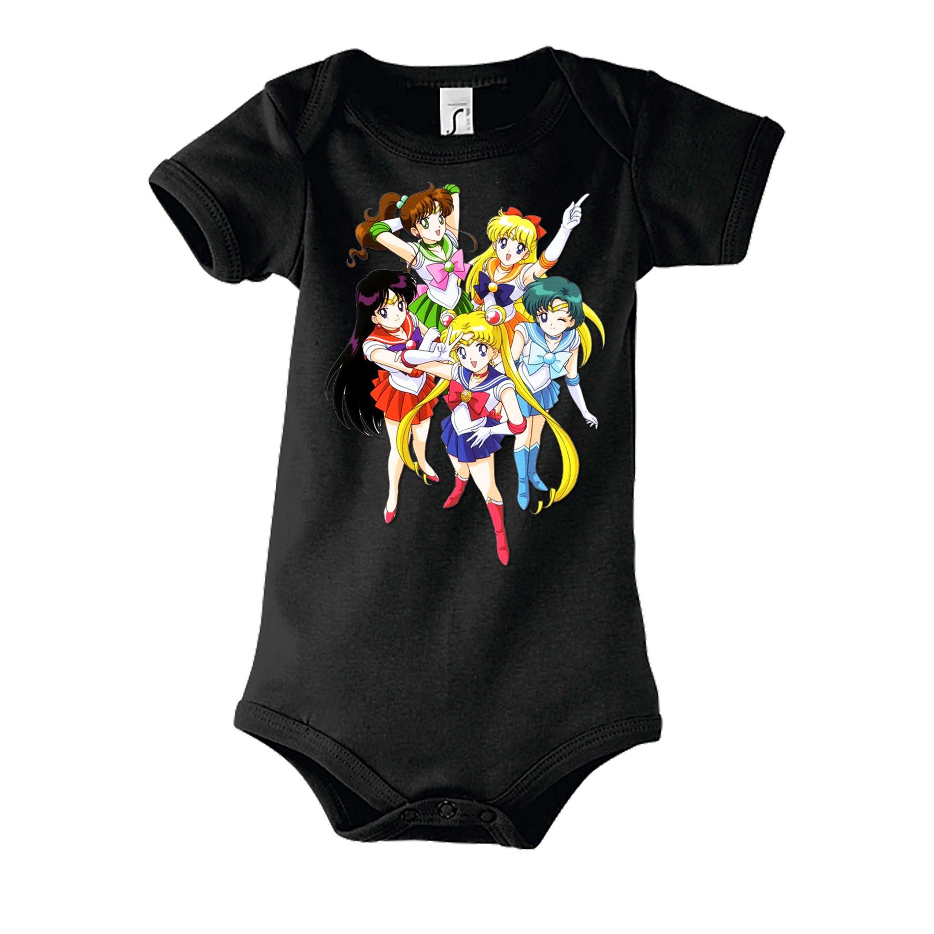 Blondie & Brownie Повзунки Baby SailerMoon Kinder mit Druckknopf