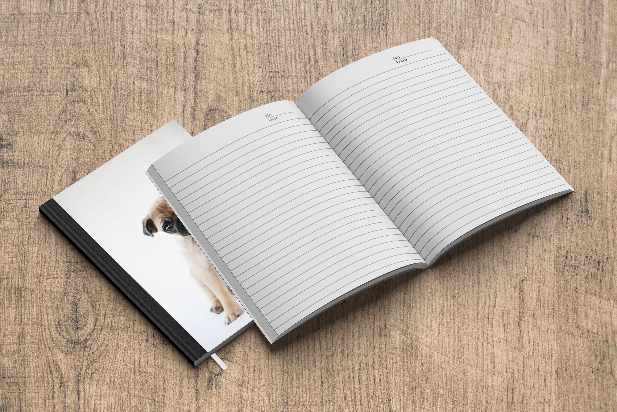 - Haushaltsbuch Notizbuch Haustiere 98 Merkzettel, A5, MuchoWow Notizheft, Tagebuch, Seiten, - Porträt, Journal, Hund