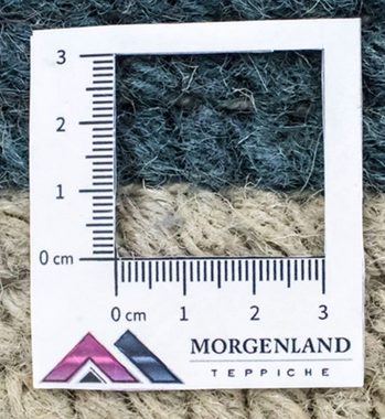 Wollteppich Nepal Teppich handgeknüpft blau, morgenland, rechteckig, Höhe: 18 mm, handgeknüpft
