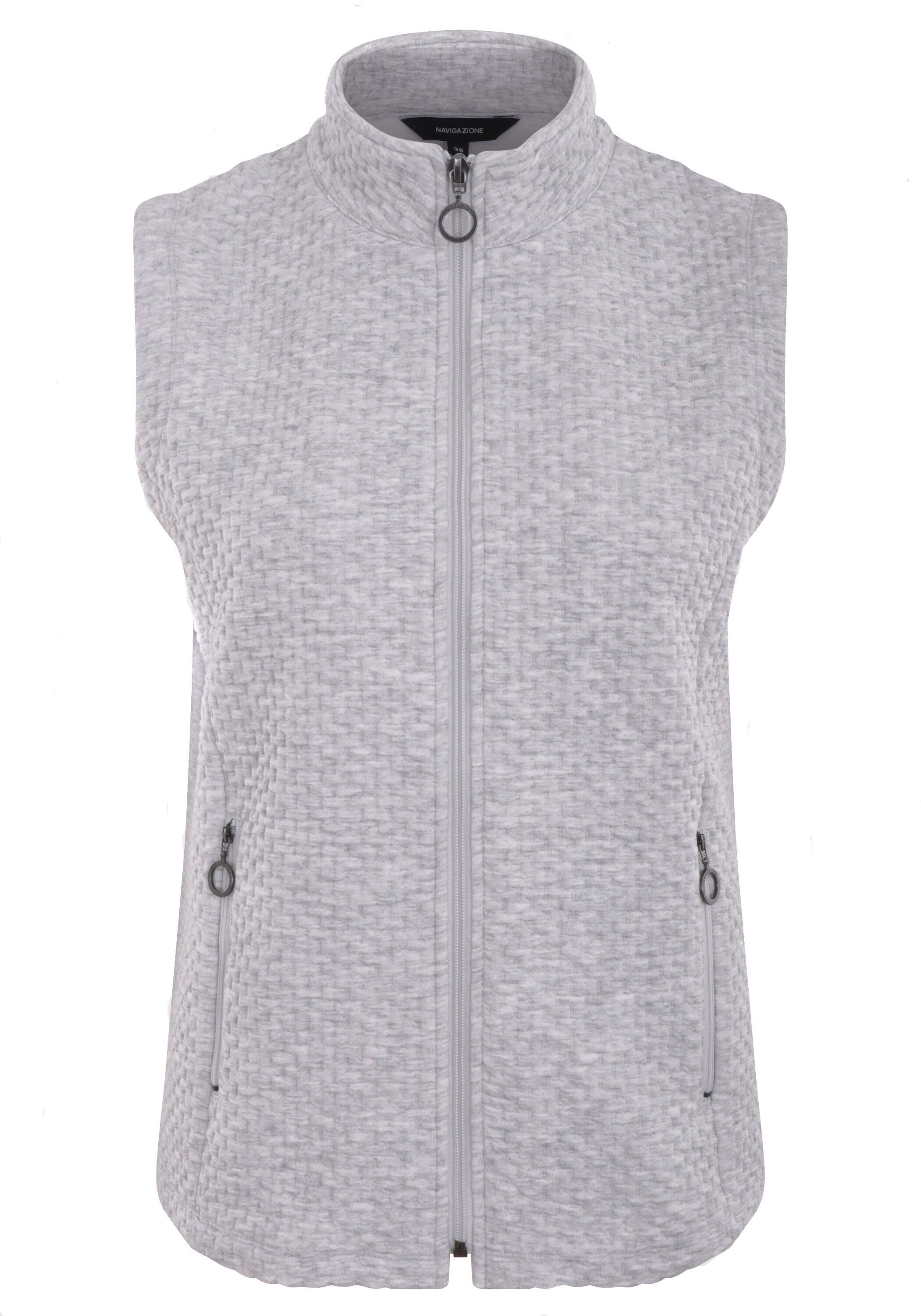 NAVIGAZIONE Sweatweste mit Struktur günstig online kaufen