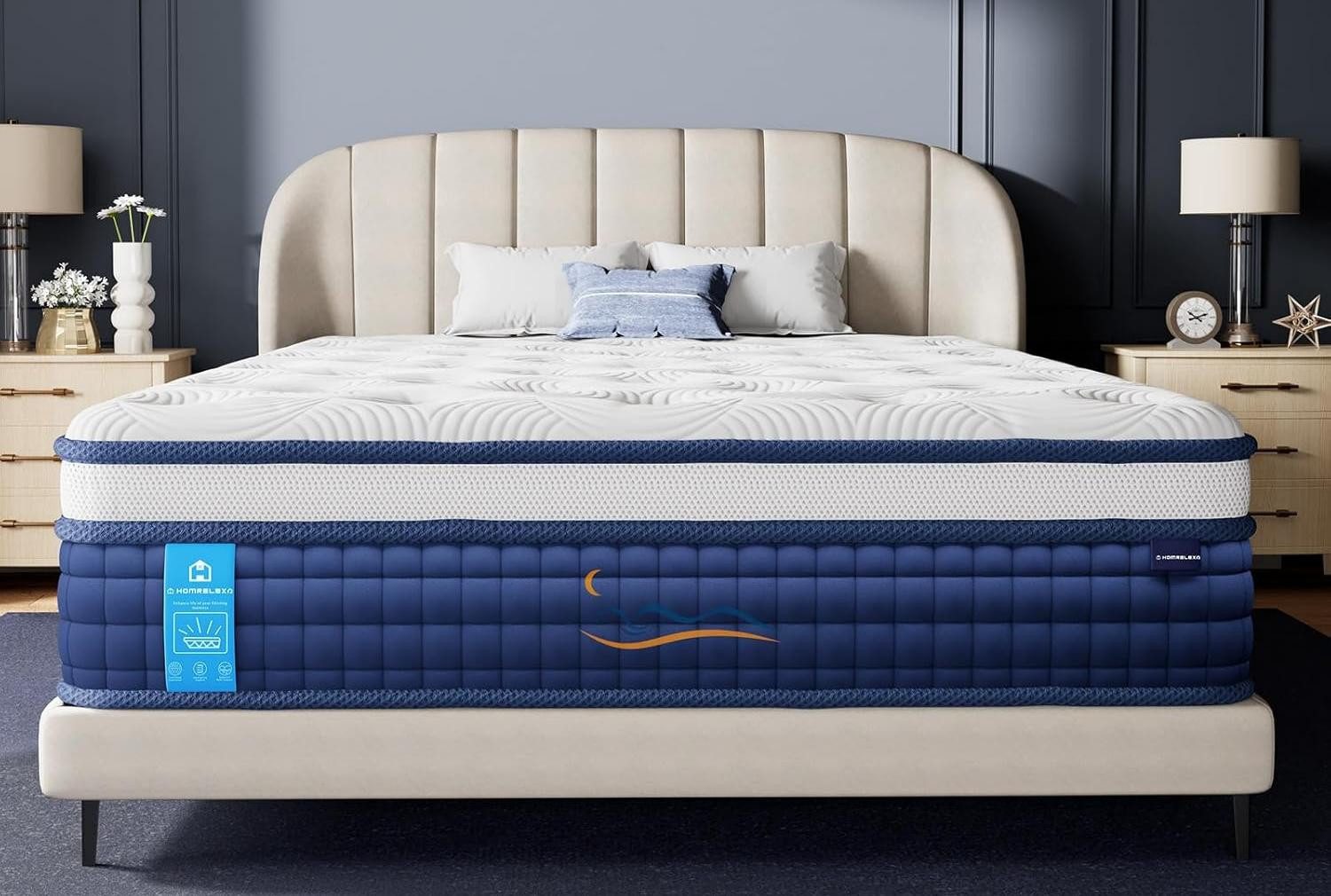 Boxspringmatratze Gel Memory Schaum Taschenfederkern Matratze, 90/120/140 x 200x 26cm, Patbrela