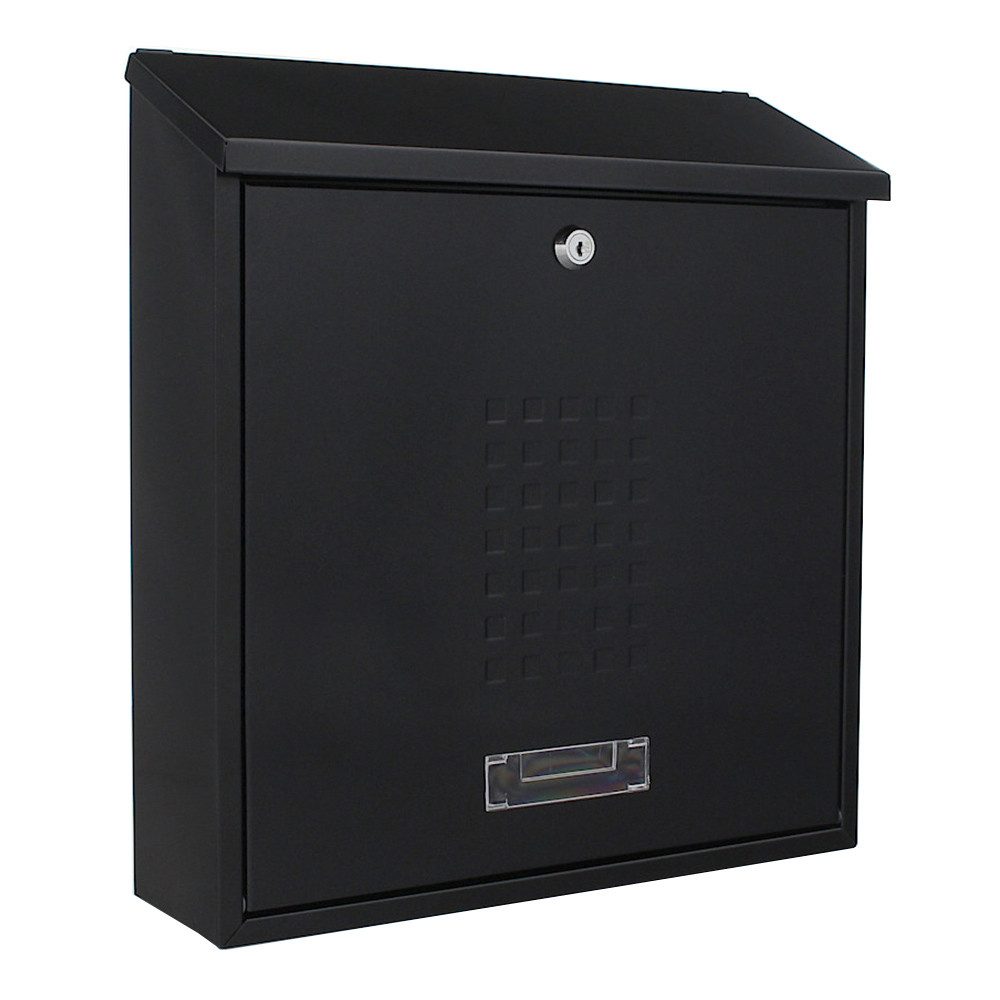 Profirst Briefkasten Profirst Mail PM 310 Briefkasten (Schwarzgrau), aus Stahlblech, mit 2 Schlüssel