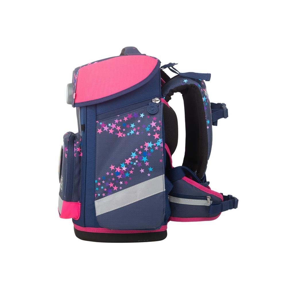 SCHOOL-MOOD® Schulranzen Champion Maxx (Set, 7-tlg., mit Turnbeutel, Etui, Schlamperrolle, Brustbeutel, Brotdose, Patchies), 21 Liter, für Grundschule