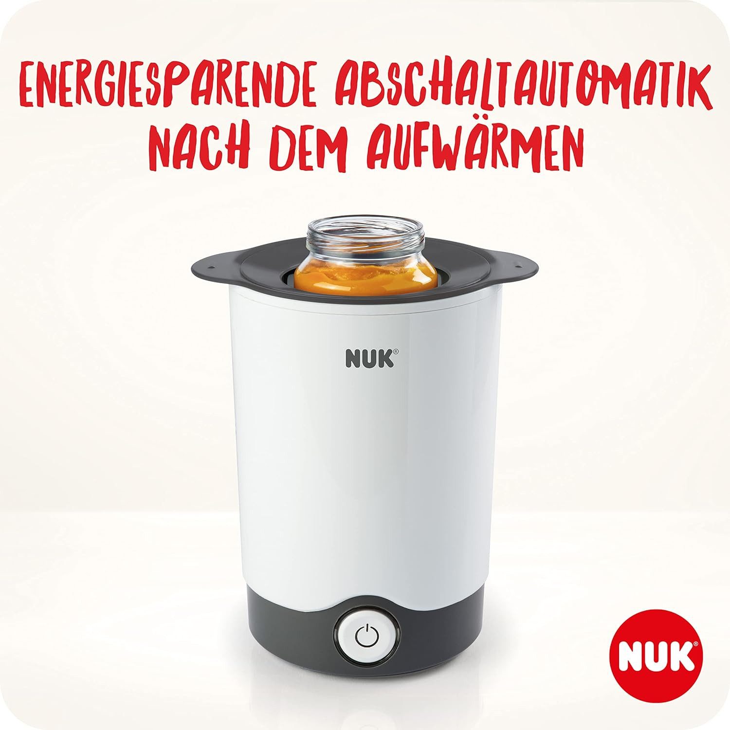 NUK Flaschenwärmer NUK Thermo Express Plus Flaschenwärmer EU-Stecker & 12-V-Reiseadapter, Erwärmen von flüssiger und breiförmiger Nahrung in 90 Sekunden – Bild 4 von 5