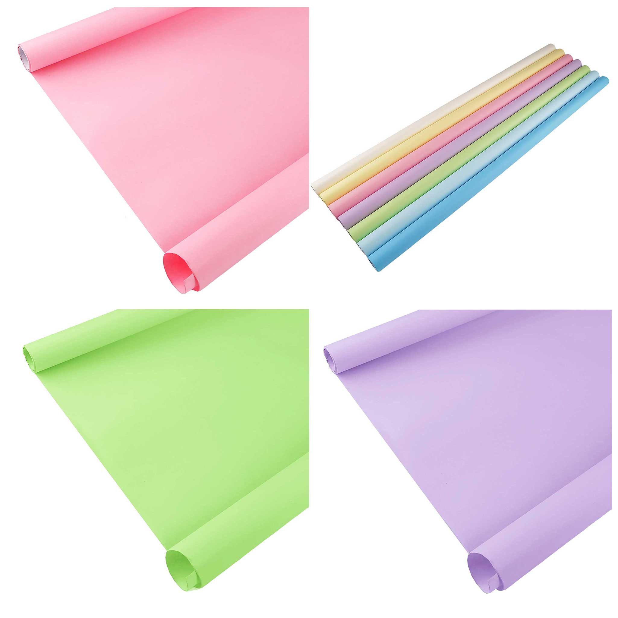 Geschenkpapier Geschenkpapier uni matt 3 Rollen Dekopapier Verpackungspapier