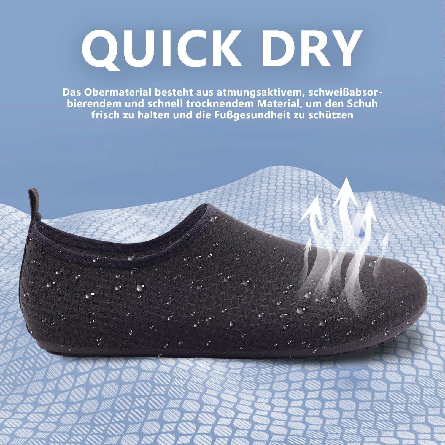 LuxusKollektion Wasserschuhe Herren Damen Aquaschuhe Strandschuhe 40 41 EU 18 Schwarz3 Wasserschuh