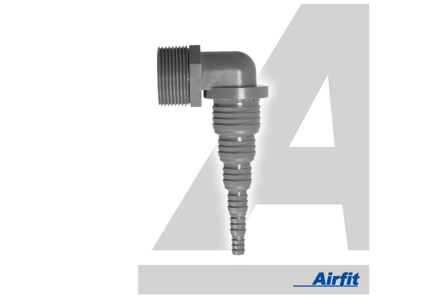 Thumbnail - Airfit GmbH & Co. KG Wasserpumpe Pumpenwinkel 1 1/4 Zoll - 90° für Schlauch von Ø 8 bis 32 mm