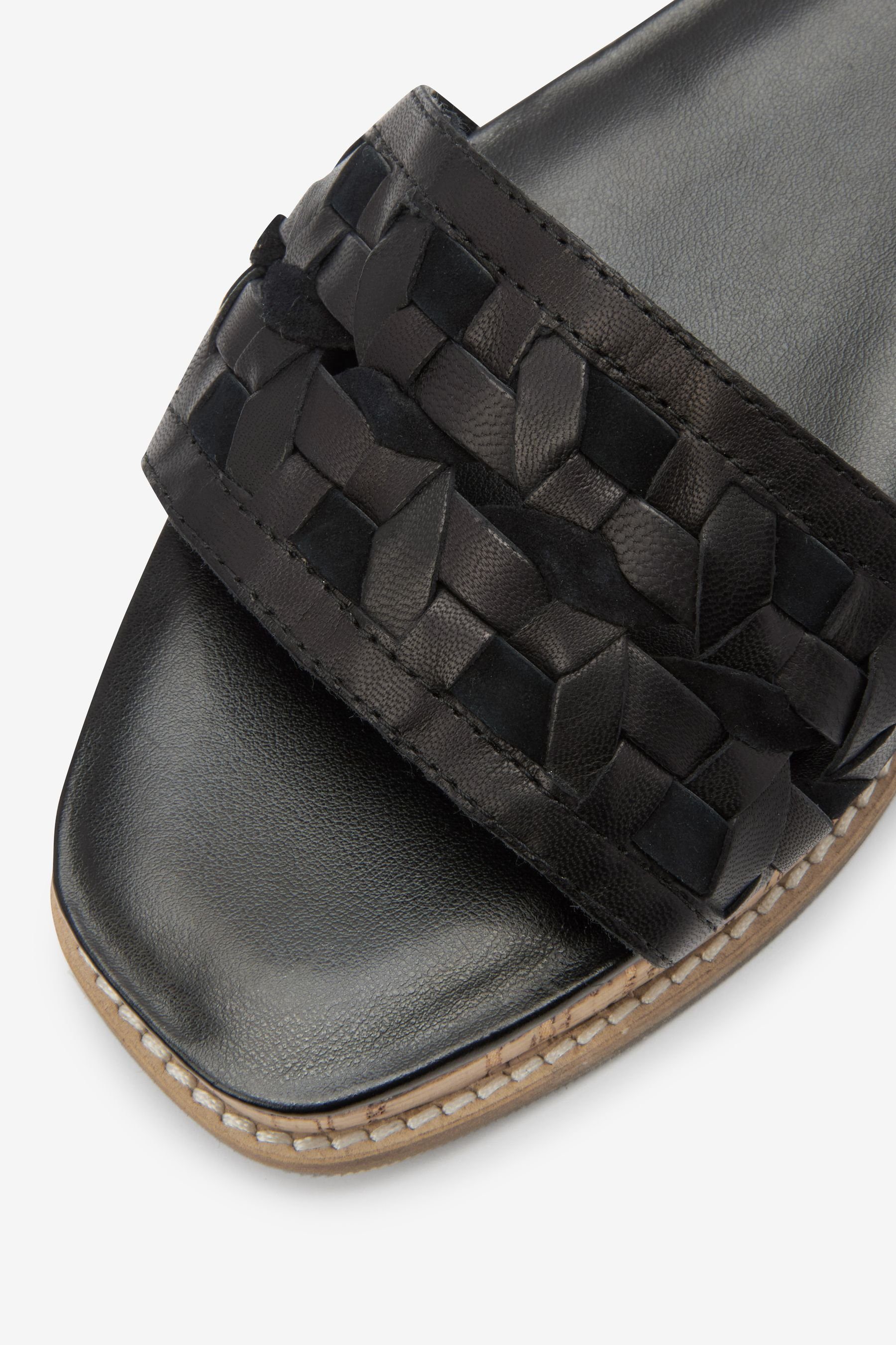 Next Forever Comfort® Sandalen aus Leder, extra weit Keilsandalette (1-tlg)