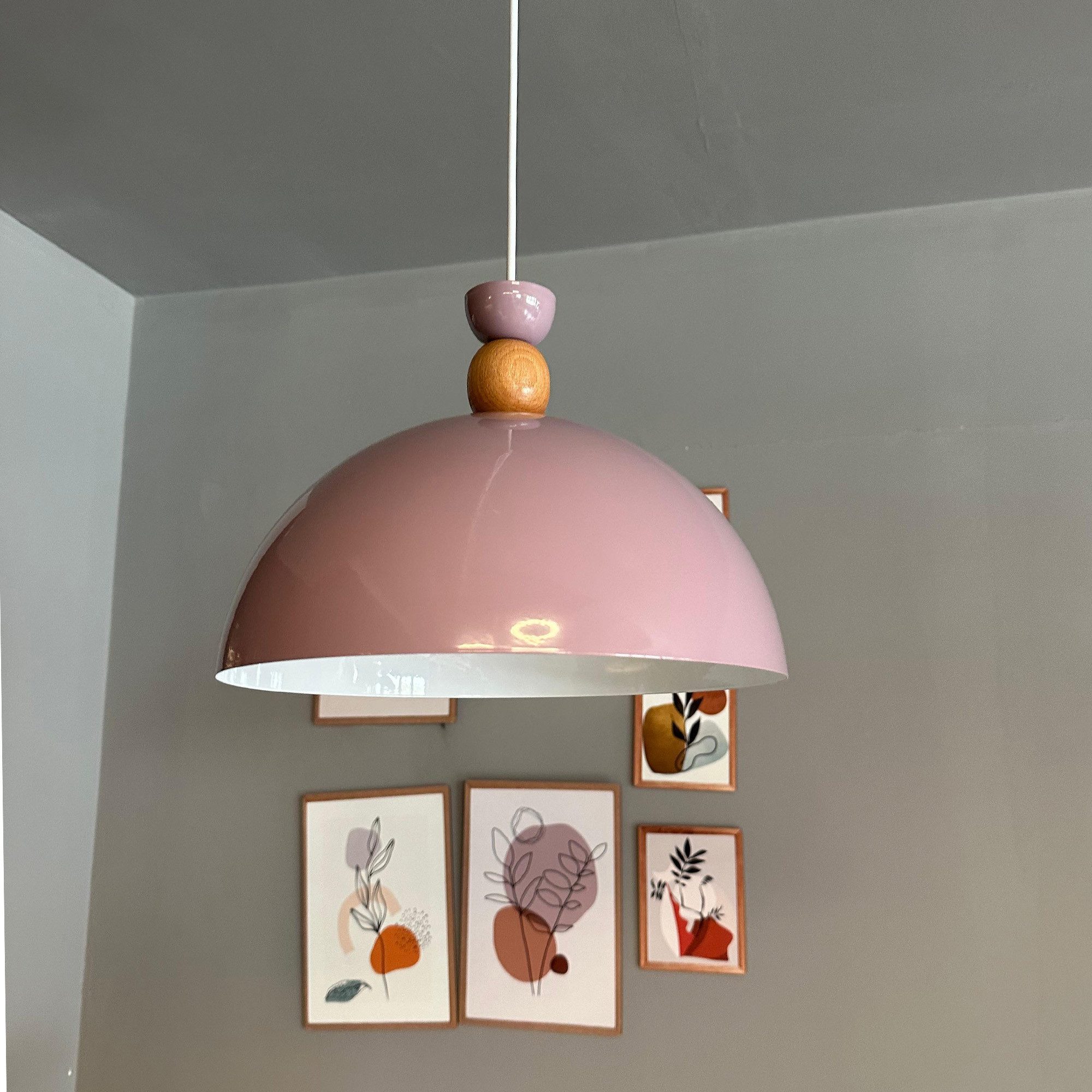 Bamyum Pendelleuchte Pendelleuchte Yimpi Hängelampe Industrial Ø30 cm, E27, Moderne Lampe, ohne Leuchtmittel, E27, Dimmbar, Einstellbare Kabellänge