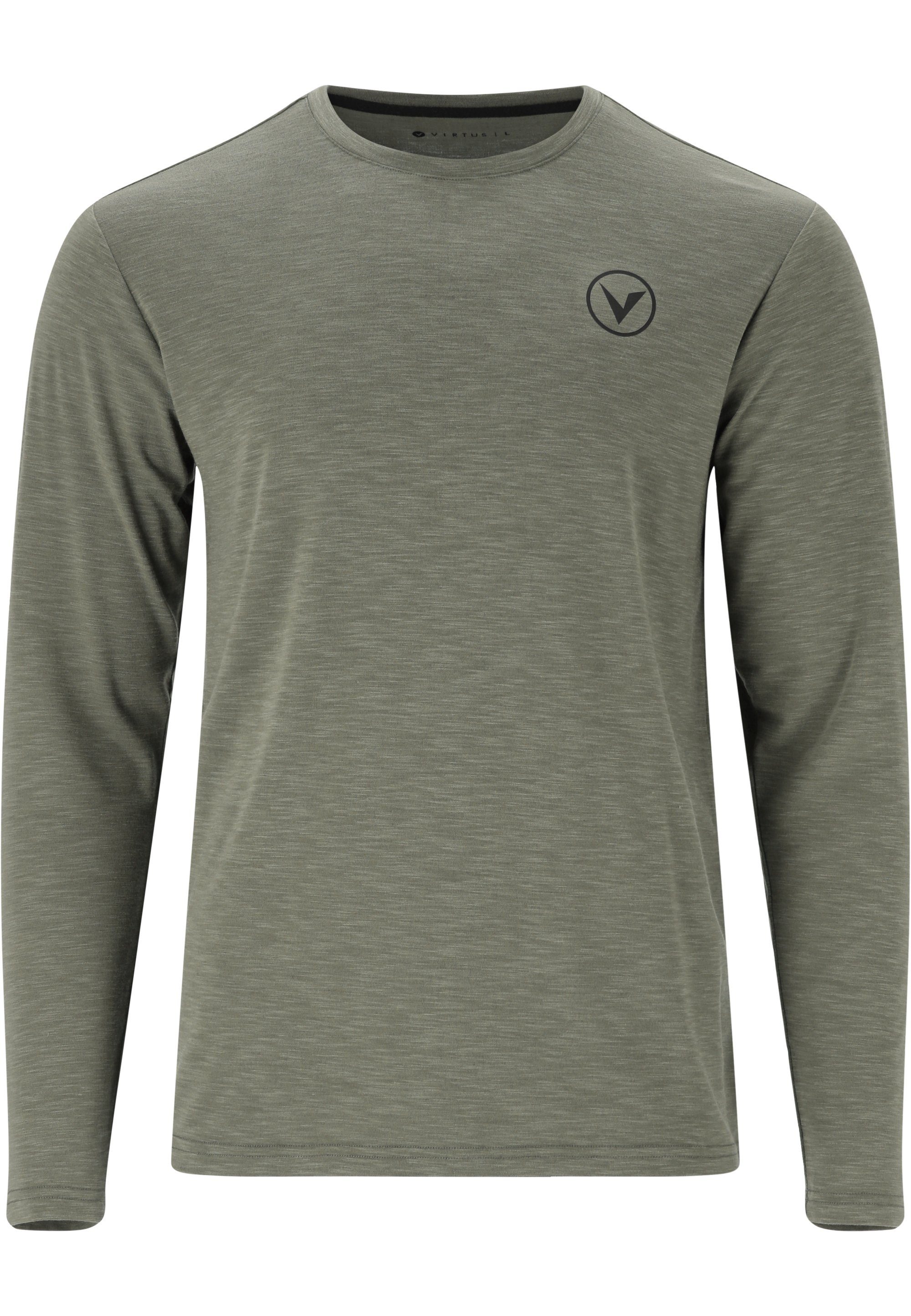 Virtus Langarmshirt JOKERS Dry-Technologie L/S khaki mit innovativer M Quick (1-tlg)