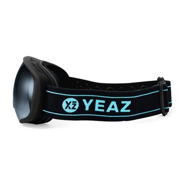 YEAZ Skibrille BLACK RUN ski- und snowboard-brille schwarz/matt, Premium-Ski- und Snowboardbrille für Erwachsene und Jugendliche