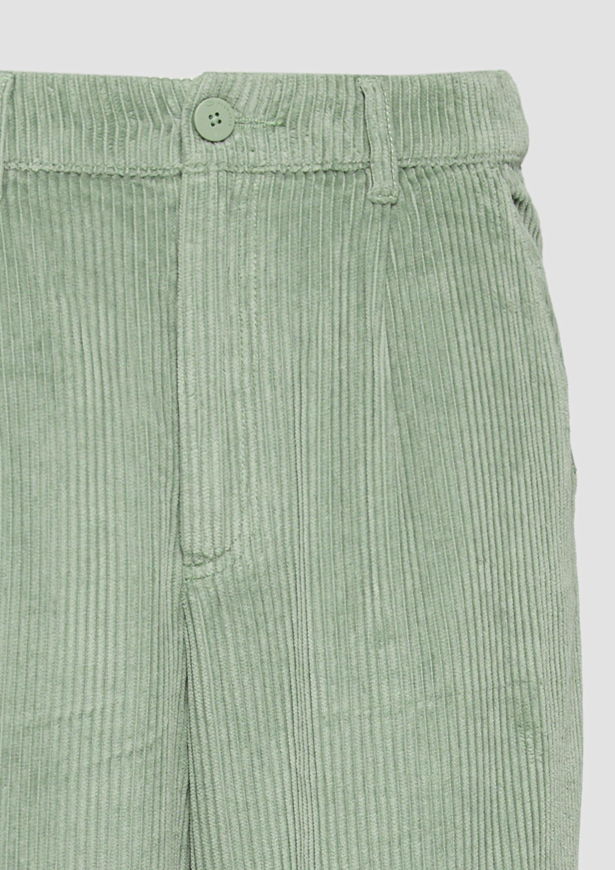 QS Chinos Hose Cordhose mit Straight Leg und Bundfalten